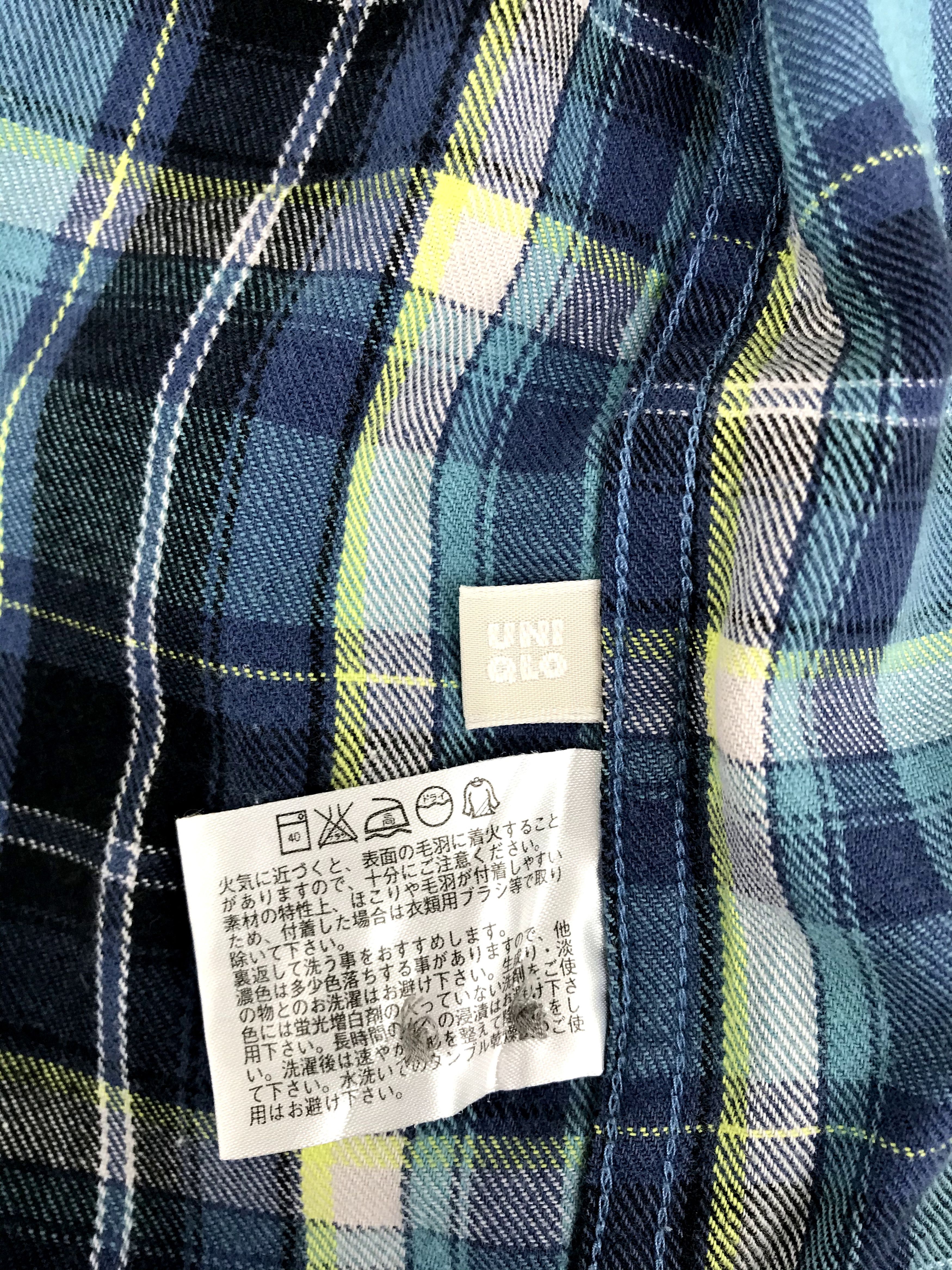 Flannel Vintage Flannel Shirt Double Pockets Square Plaid Check Size US L / EU 52-54 / 3 - 8 Thumbnail