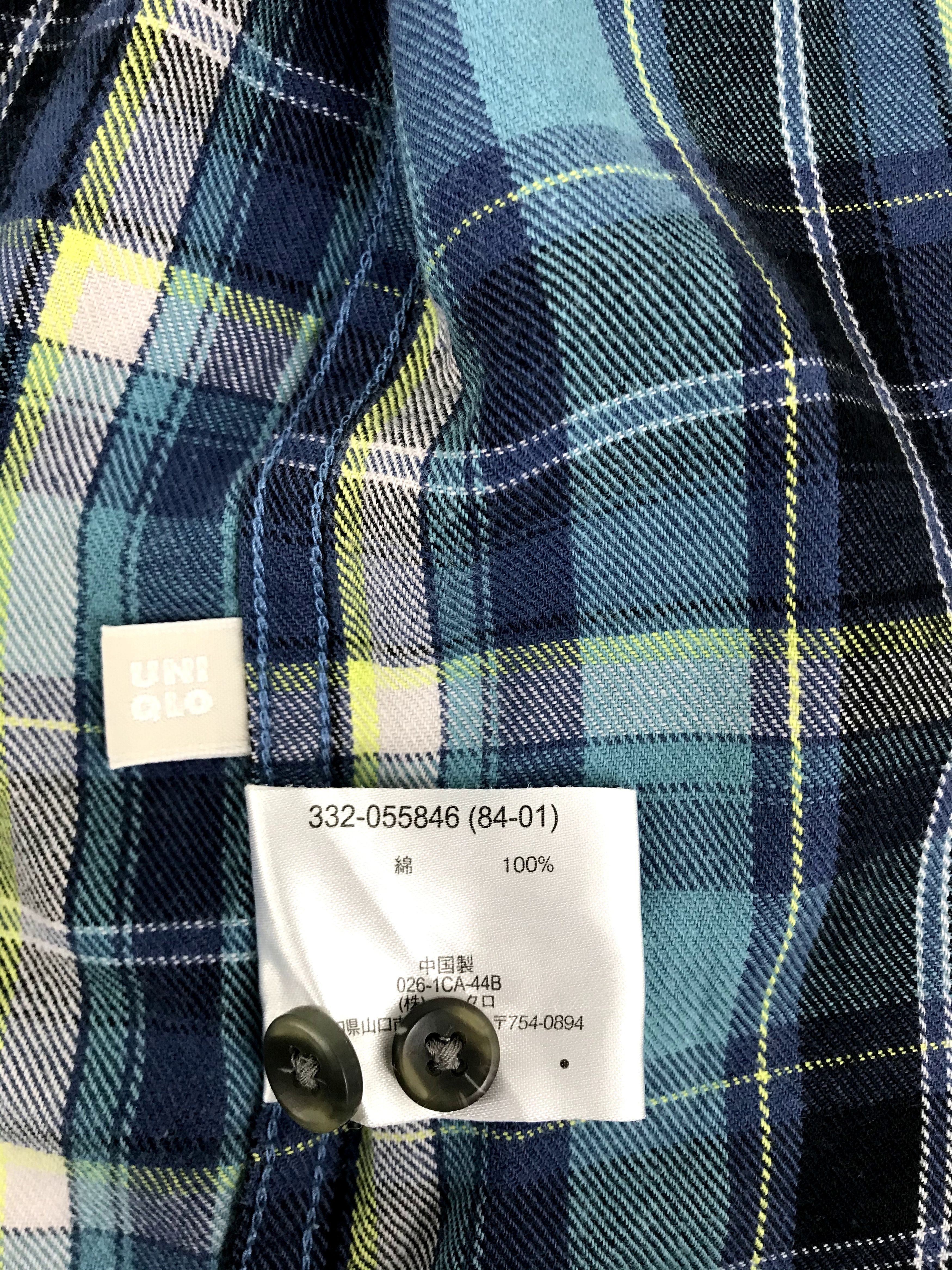 Flannel Vintage Flannel Shirt Double Pockets Square Plaid Check Size US L / EU 52-54 / 3 - 7 Thumbnail