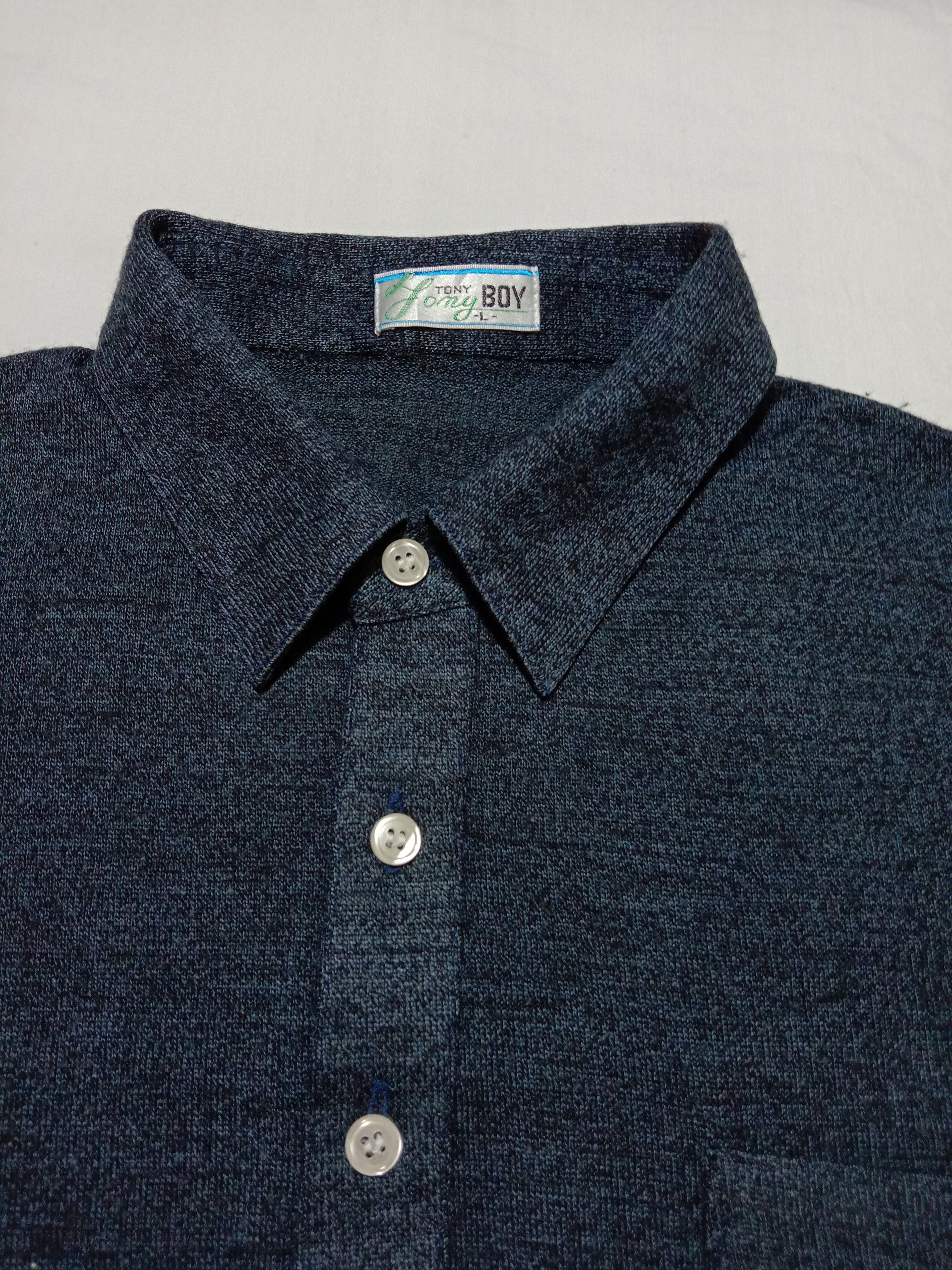 Designer Tony Fony Boy Polo Shirt With Pocket Navy Blue Color Large Size US S / EU 44-46 / 1 - 4 Thumbnail
