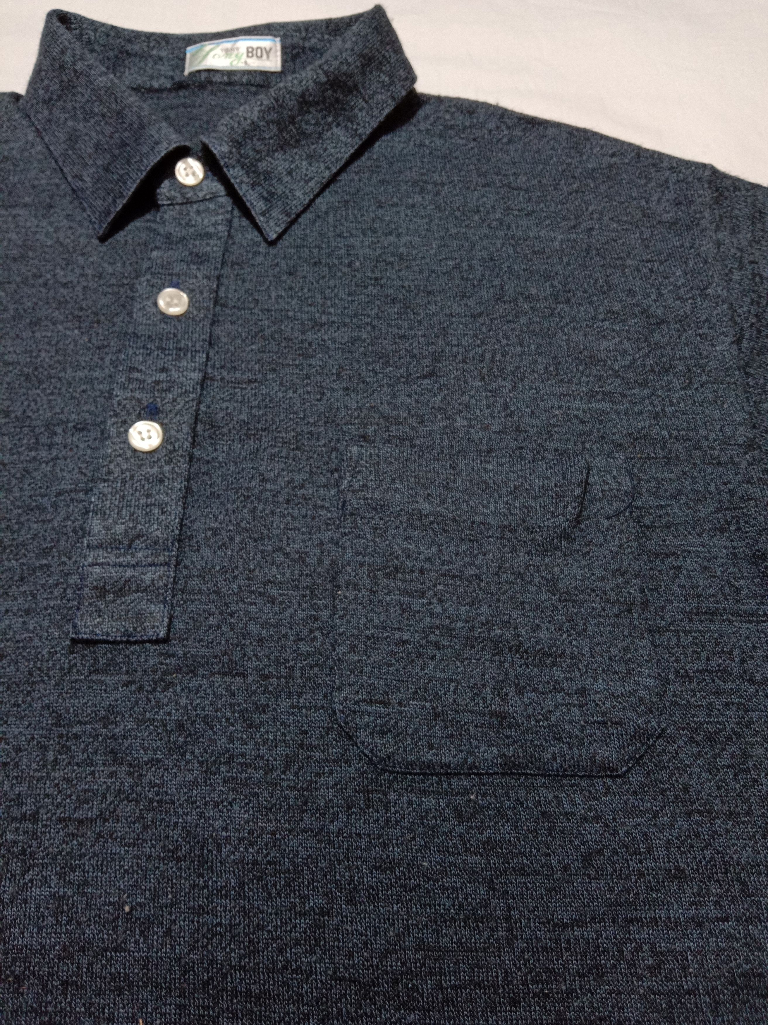 Designer Tony Fony Boy Polo Shirt With Pocket Navy Blue Color Large Size US S / EU 44-46 / 1 - 3 Thumbnail