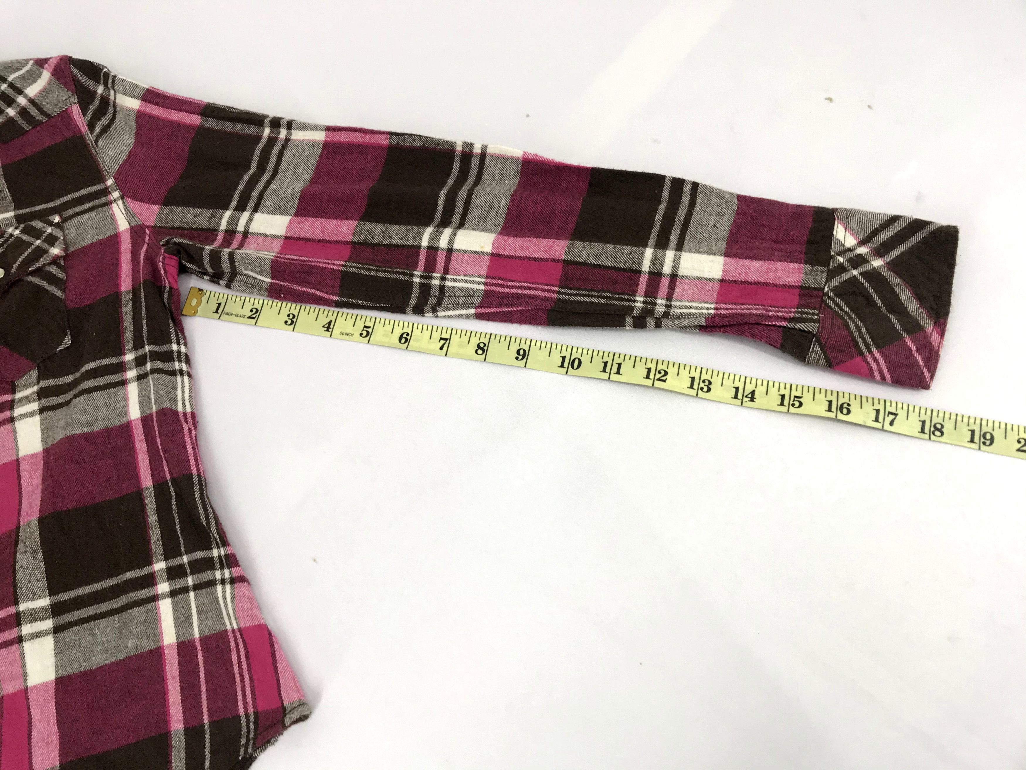 Flannel Vintage Levi's Red Tab Snap Button Flannel Double Pockets Size S / US 4 / IT 40 - 12 Thumbnail
