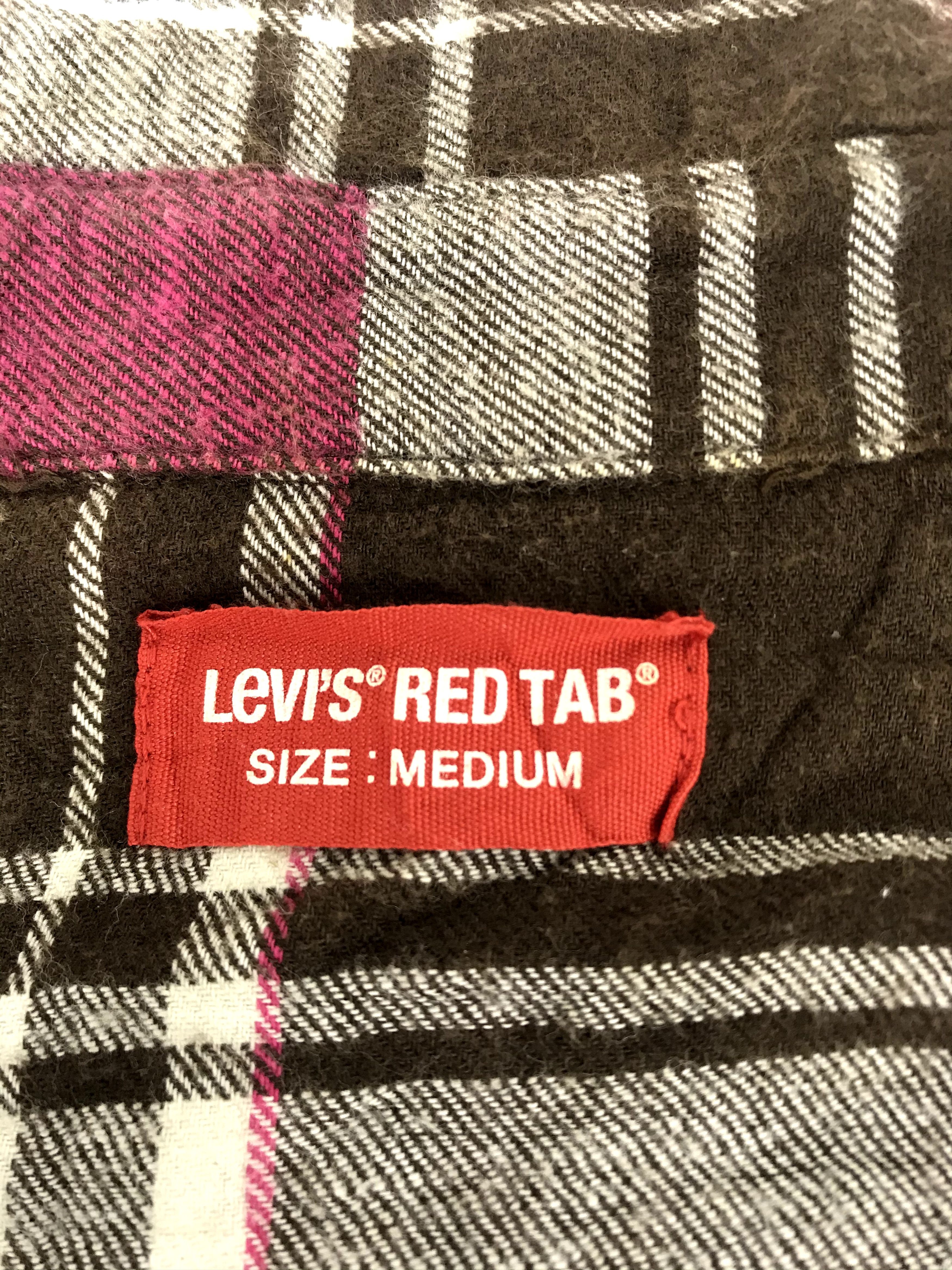 Flannel Vintage Levi's Red Tab Snap Button Flannel Double Pockets Size S / US 4 / IT 40 - 7 Thumbnail