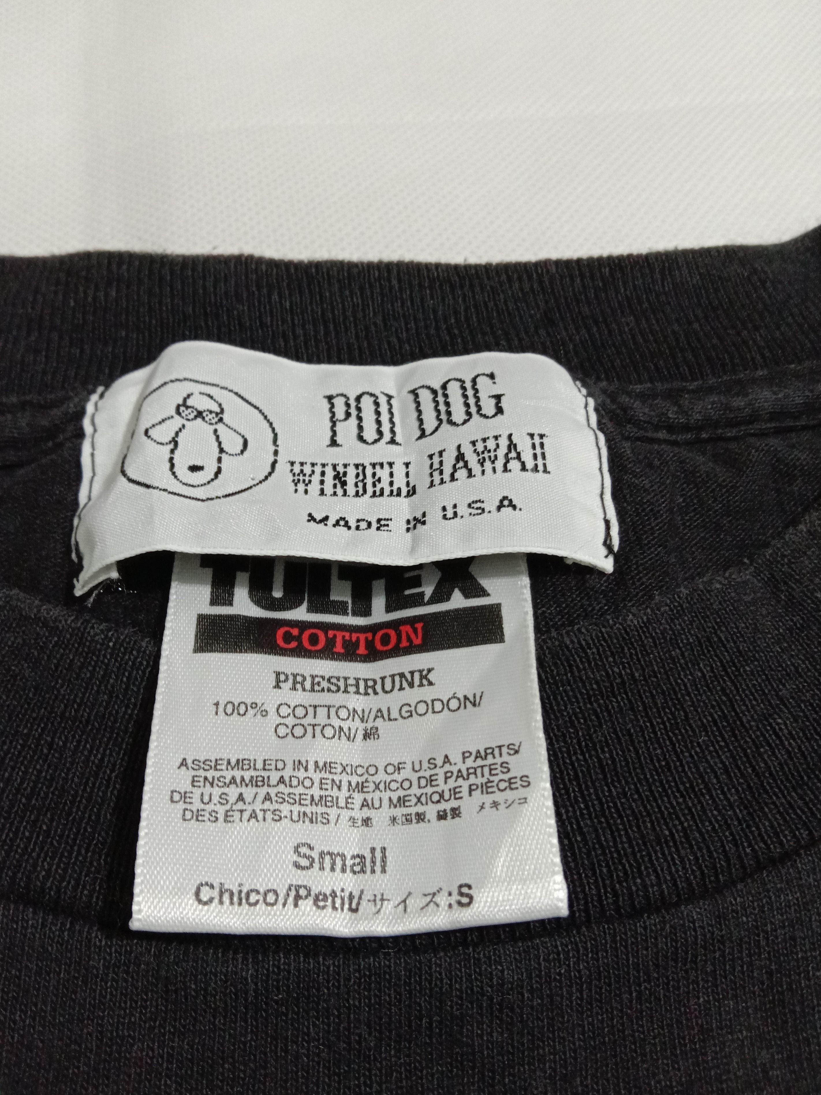 Vintage Vintage 90s POI DOG Skate Brand Hawaii Dog Tultex Tee Size US S / EU 44-46 / 1 - 2 Thumbnail