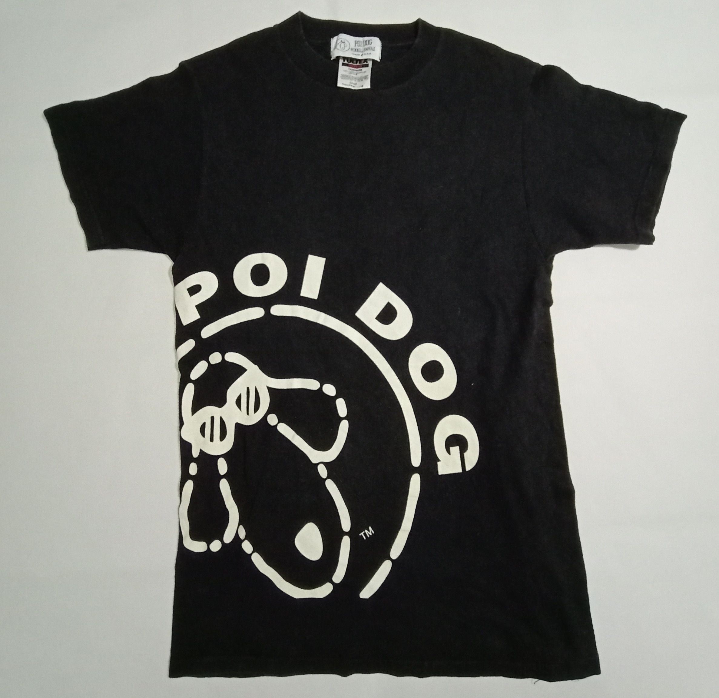 Vintage Vintage 90s POI DOG Skate Brand Hawaii Dog Tultex Tee Size US S / EU 44-46 / 1 - 1 Thumbnail
