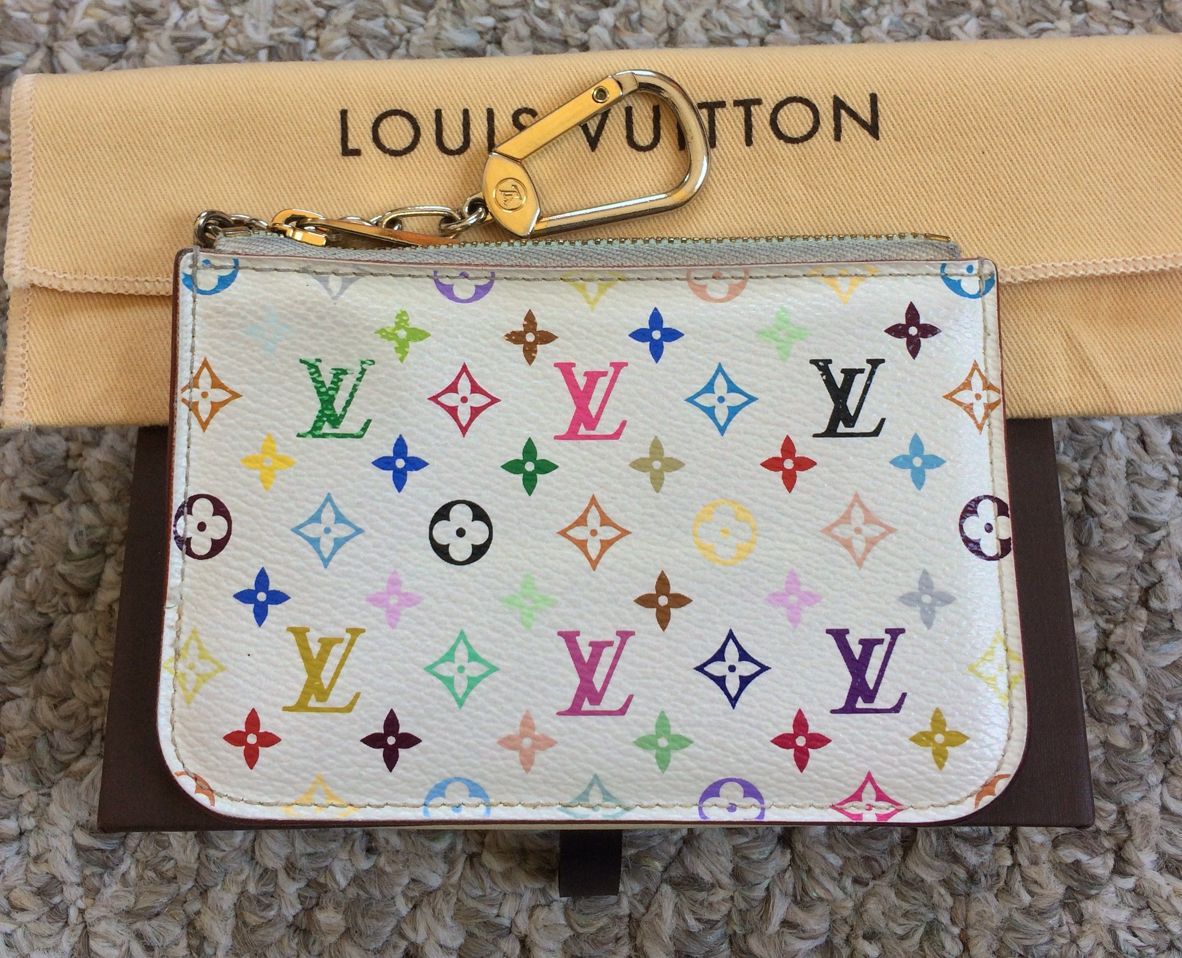 Louis Vuitton × Takashi Murakami S/S 2003 Louis Vuitton x Murakami Monogram Zip Pouch Wallet Size ONE SIZE - 1 Thumbnail