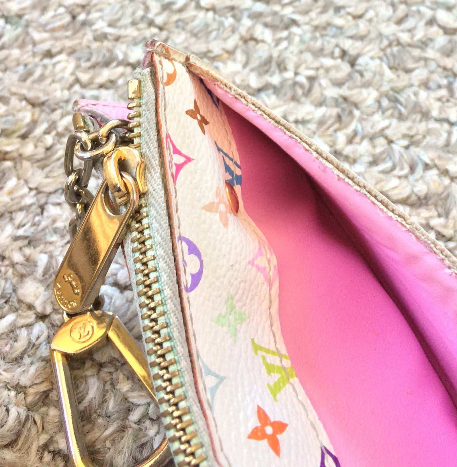 Louis Vuitton × Takashi Murakami S/S 2003 Louis Vuitton x Murakami Monogram Zip Pouch Wallet Size ONE SIZE - 8 Thumbnail