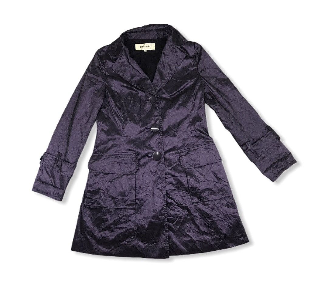 Pierre Cardin Pierre Cardin Purple Parkas Jacket Coat Size S / US 4 / IT 40 - 1 Thumbnail