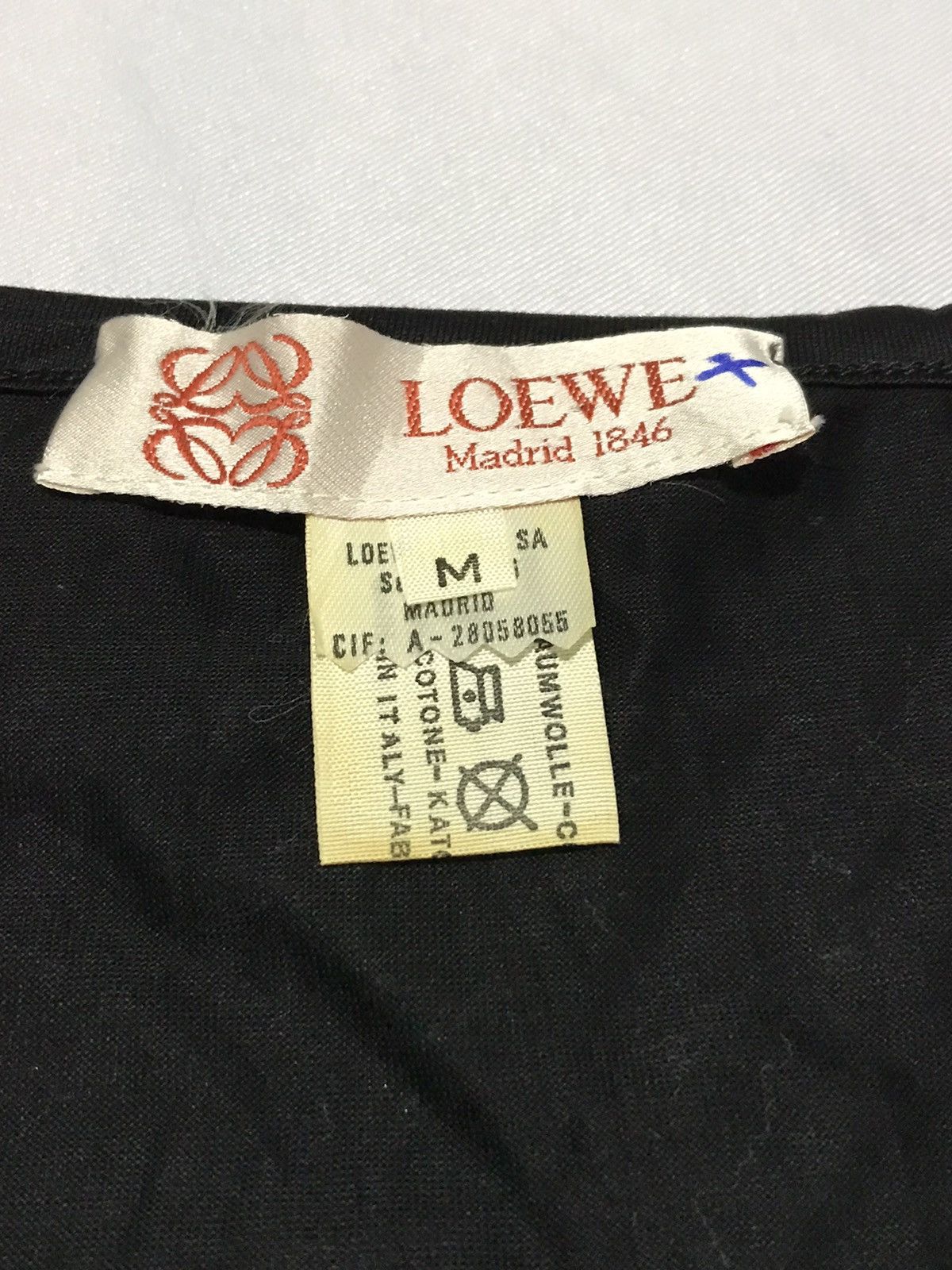 Loewe × Vintage Vintage Embroided Loewe Logo Tee Made in Italy Size US M / EU 48-50 / 2 - 4 Thumbnail