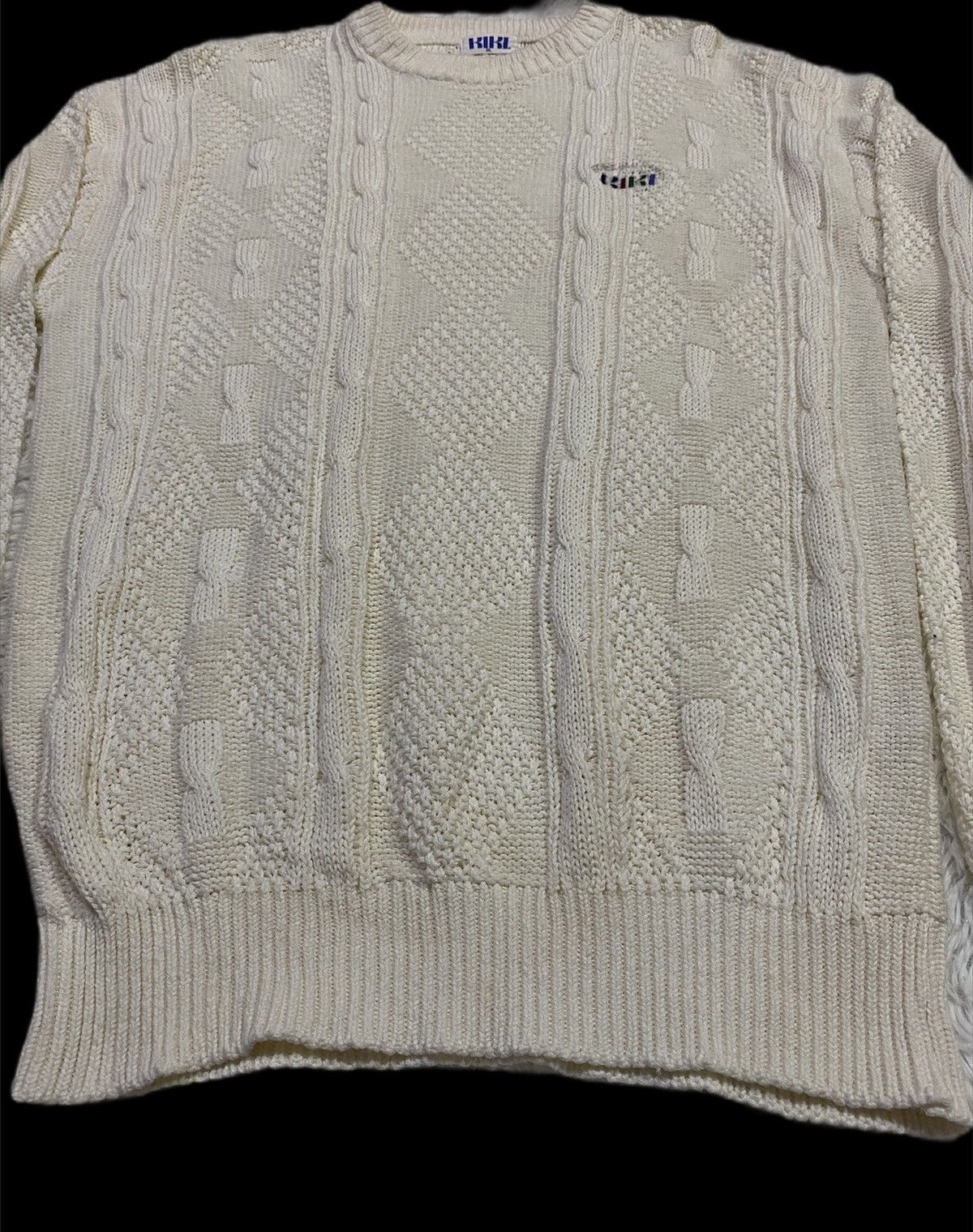 Vintage KIKI HONOLULU HAWAII CABLE KNIT SWEATER PULLOVER Size US M / EU 48-50 / 2 - 3 Thumbnail
