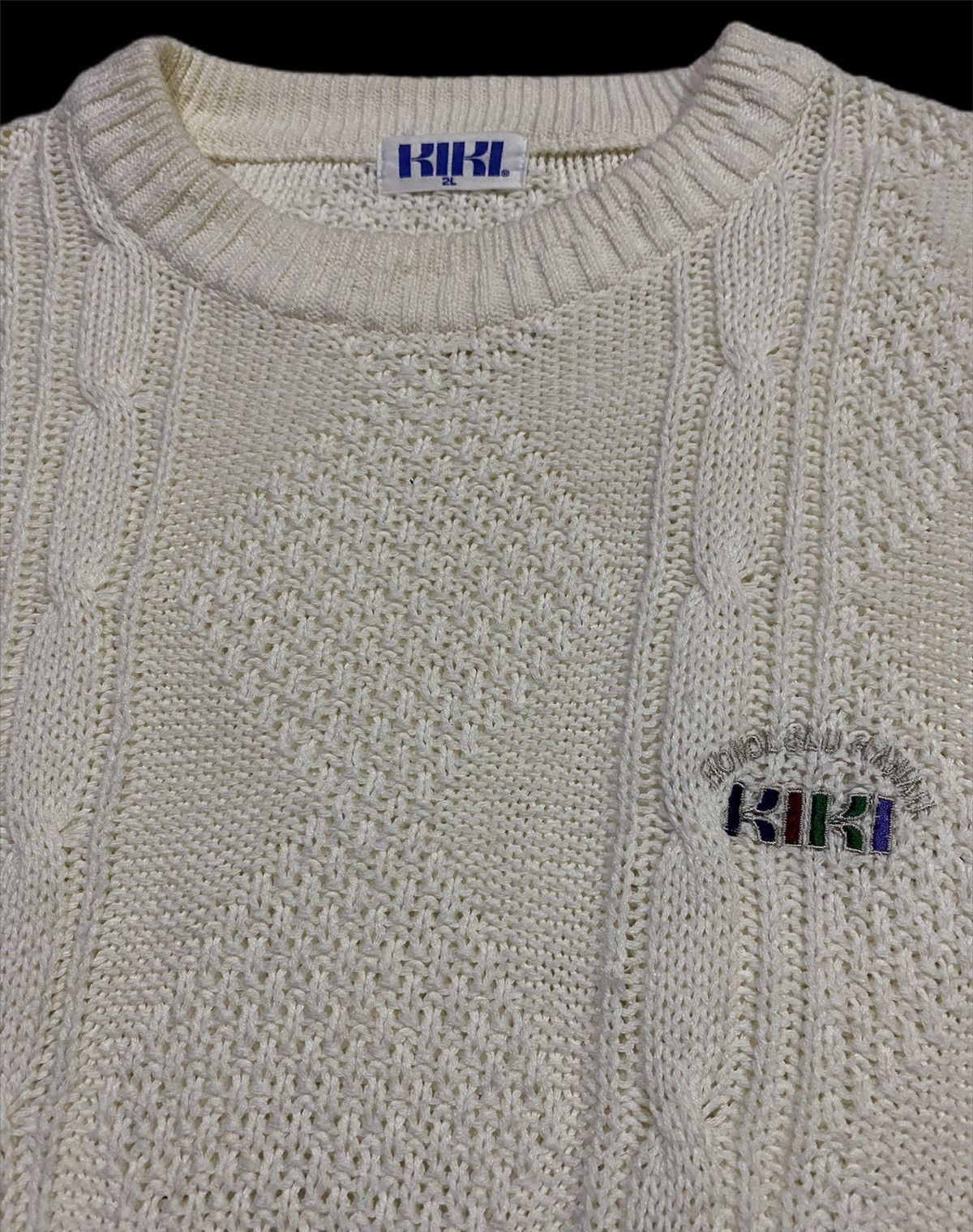 Vintage KIKI HONOLULU HAWAII CABLE KNIT SWEATER PULLOVER Size US M / EU 48-50 / 2 - 7 Thumbnail
