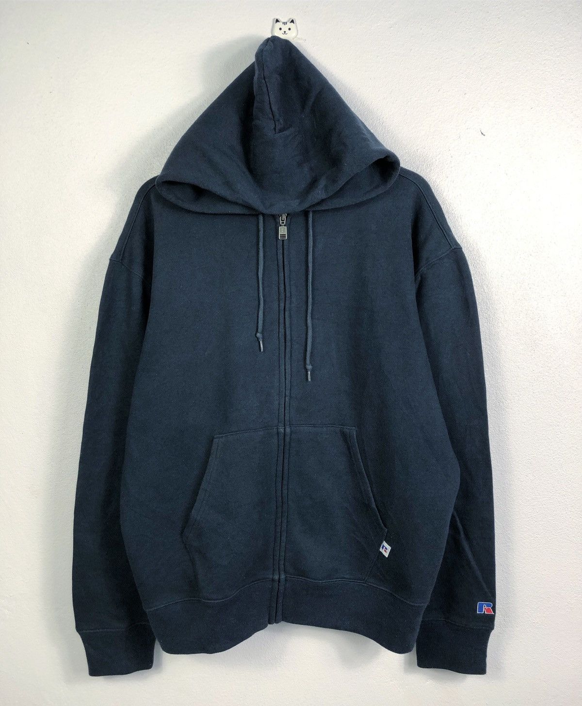 Rare Vintage Russell Athletic Zipper Hoodie Sweatshirt