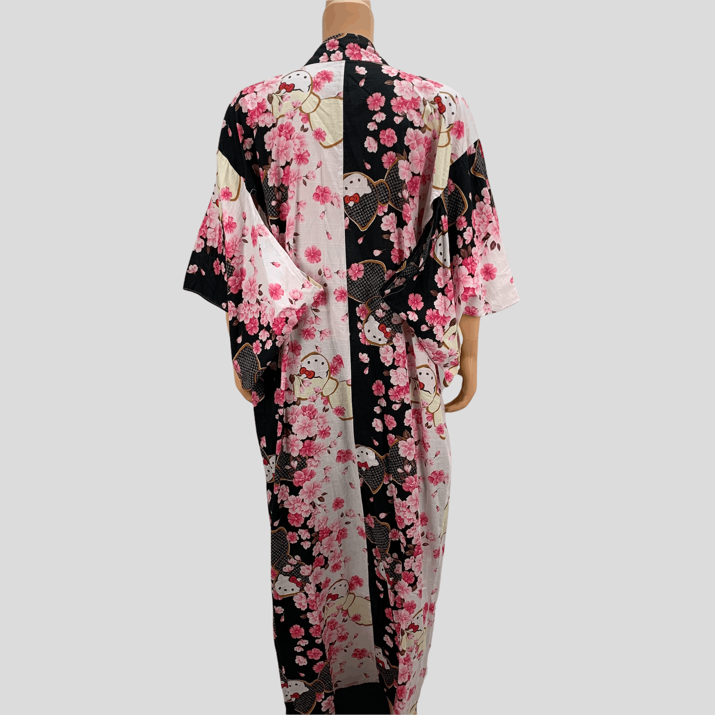 Japanese Brand Hello Kitty Sakura Graphic Printed Kimono #3672-128 Size ONE SIZE - 11 Thumbnail