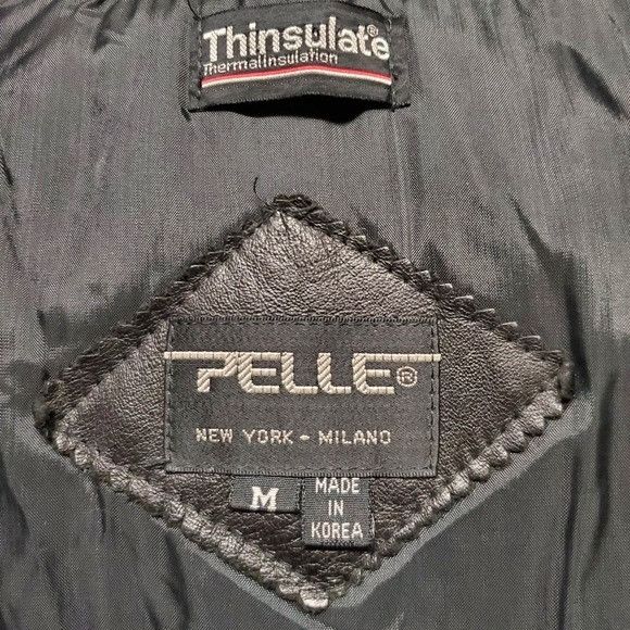 Pelle Pelle Vintage 90s y2k Wilsons Pelle Black Leather Goth Vampire Tre Size US M / EU 48-50 / 2 - 9 Thumbnail