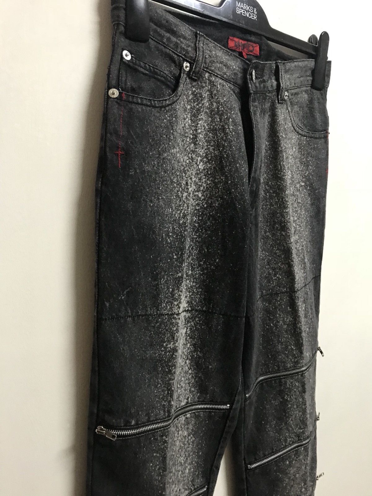 If Six Was Nine × Japanese Brand × KMRii FLARE MAD PUNK JAPANESE BRAND BONDAGE DESIGN SEDITIONARIES Size US 30 / EU 46 - 3 Thumbnail
