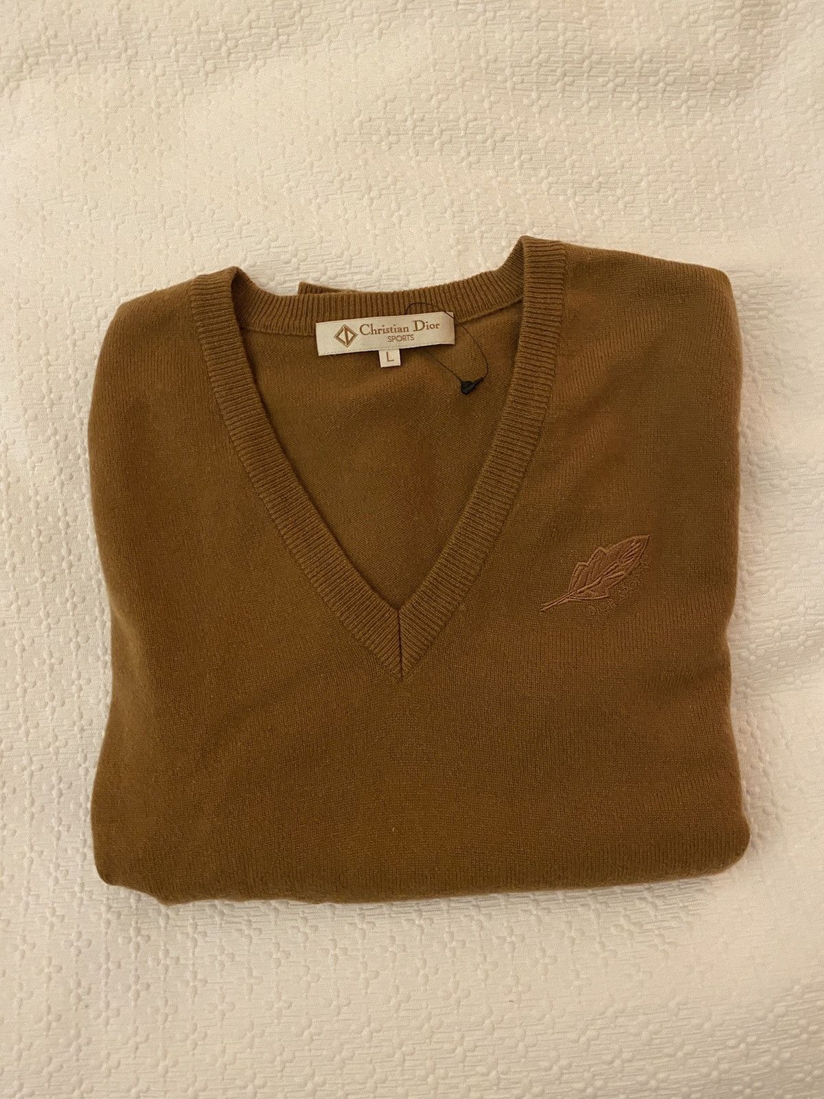 Christian Dior Monsieur × Vintage Dior feather logo sweater wool sleeveless Sweat pull M/L Size US M / EU 48-50 / 2 - 2 Thumbnail