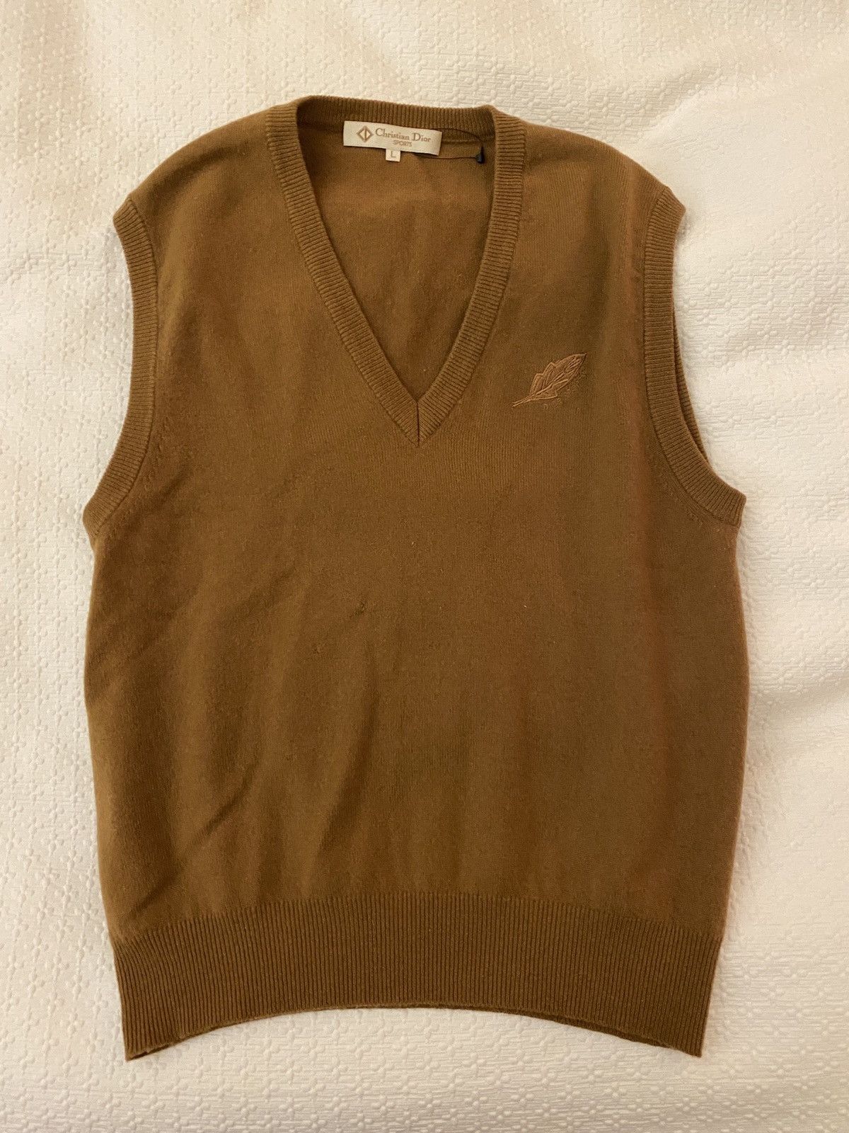Christian Dior Monsieur × Vintage Dior feather logo sweater wool sleeveless Sweat pull M/L Size US M / EU 48-50 / 2 - 4 Thumbnail
