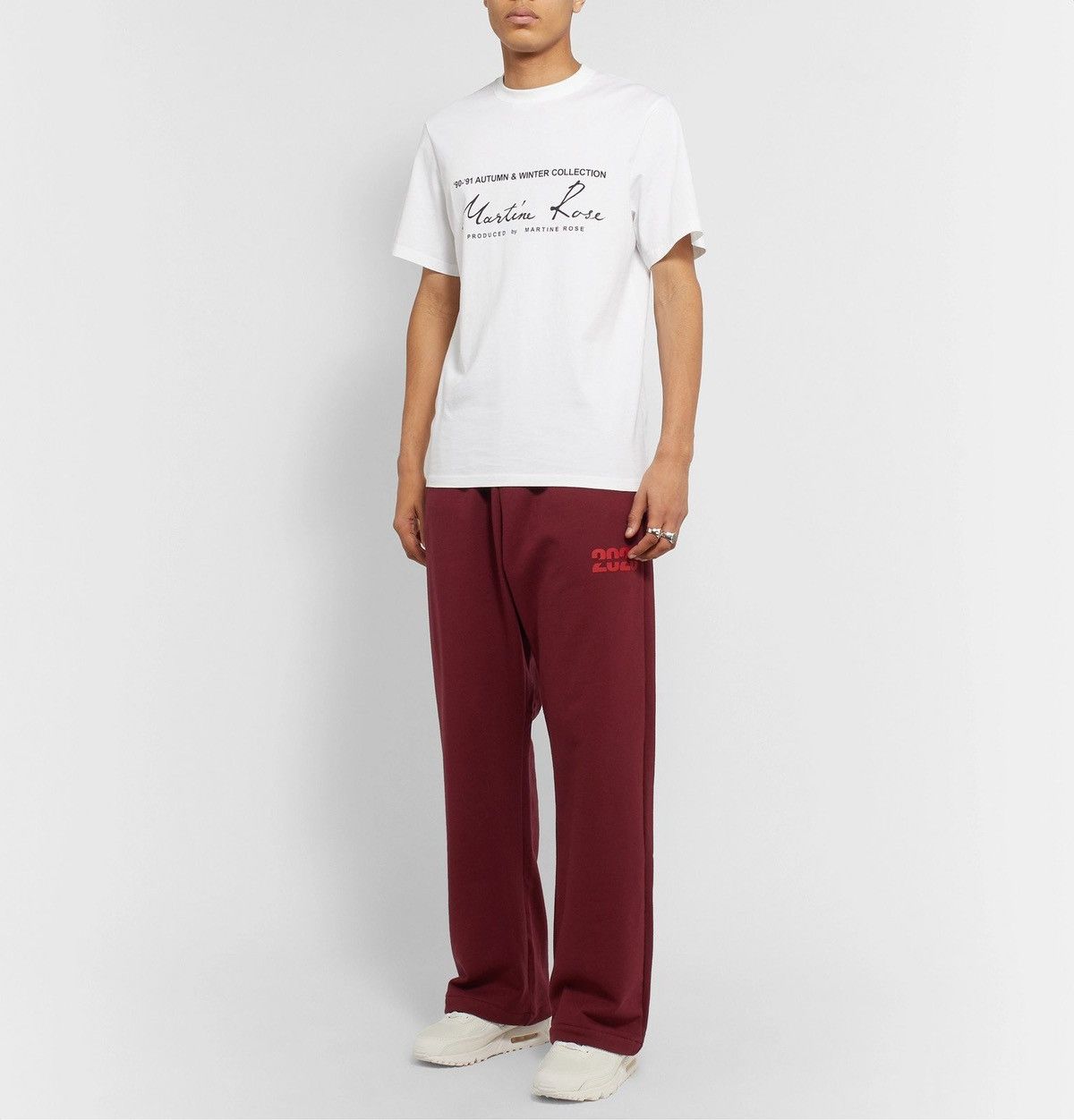 image of Martine Rose 2020 Sweatpants in Maroon, Men's (Size 31)