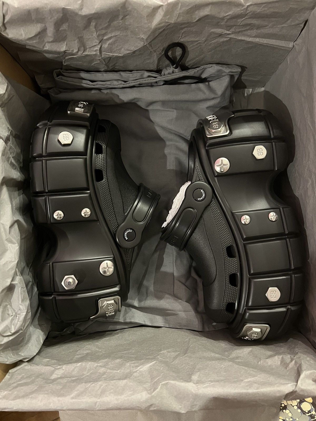 Balenciaga × Crocs Balenciaga x Crocs Hardcrocs Slide Black