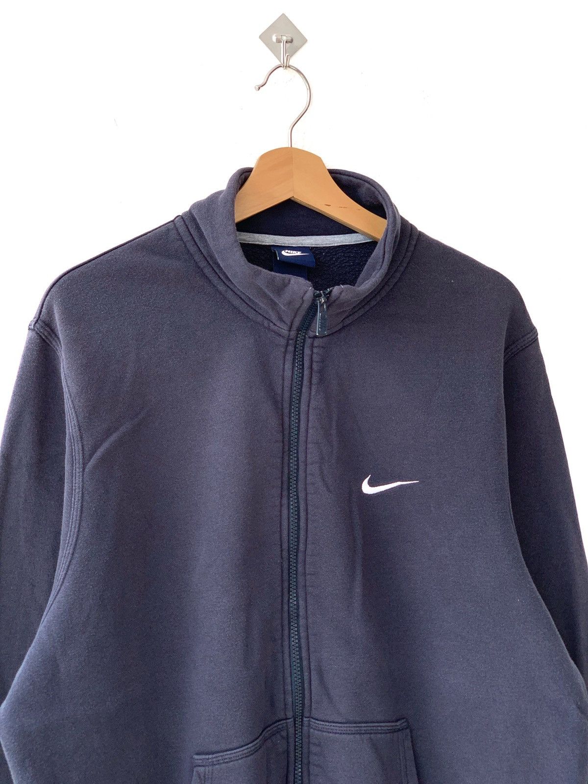 Nike Vintage Nike Small Logo Zip Ups Sweater Size US XXL / EU 58 / 5 - 3 Thumbnail