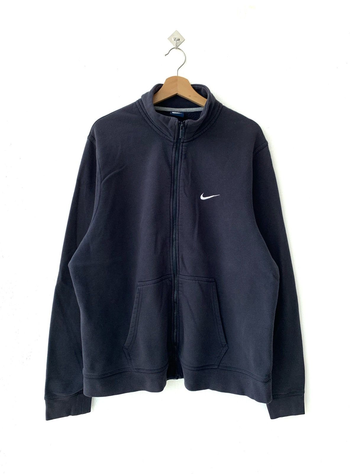 Nike Vintage Nike Small Logo Zip Ups Sweater Size US XXL / EU 58 / 5 - 1 Thumbnail