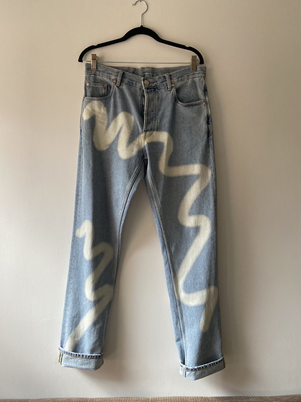 Martine Rose Martine Rose Spray Print Jeans Size US 30 / EU 46 - 2 Thumbnail