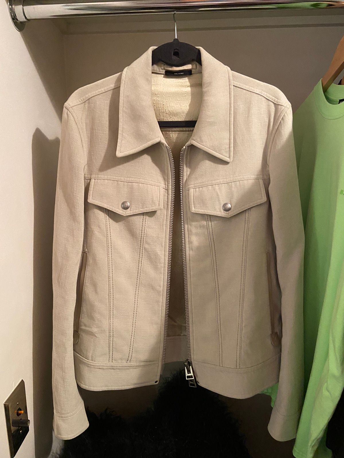 Pre-owned Tom Ford 5.5k Trucker Jacket Grey