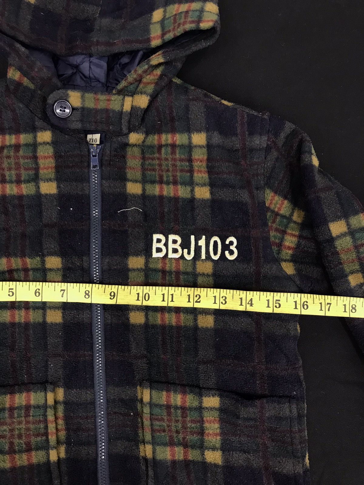 Japanese Brand Vintage 90s Bobson Plaid Checked Wool Fleece Jacket Style Size XS / US 0-2 / IT 36-38 - 5 Thumbnail
