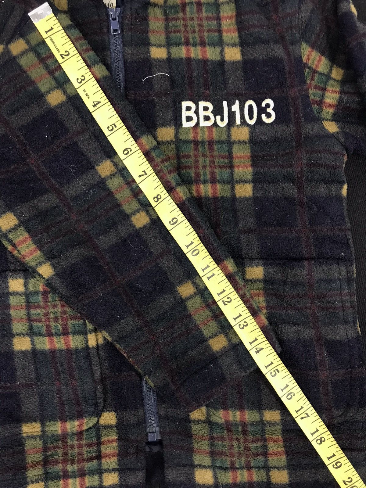 Japanese Brand Vintage 90s Bobson Plaid Checked Wool Fleece Jacket Style Size XS / US 0-2 / IT 36-38 - 7 Thumbnail