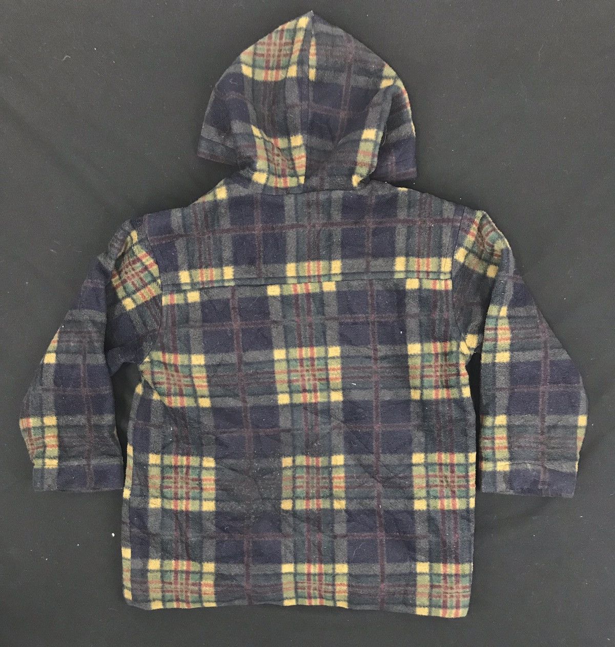 Japanese Brand Vintage 90s Bobson Plaid Checked Wool Fleece Jacket Style Size XS / US 0-2 / IT 36-38 - 4 Thumbnail