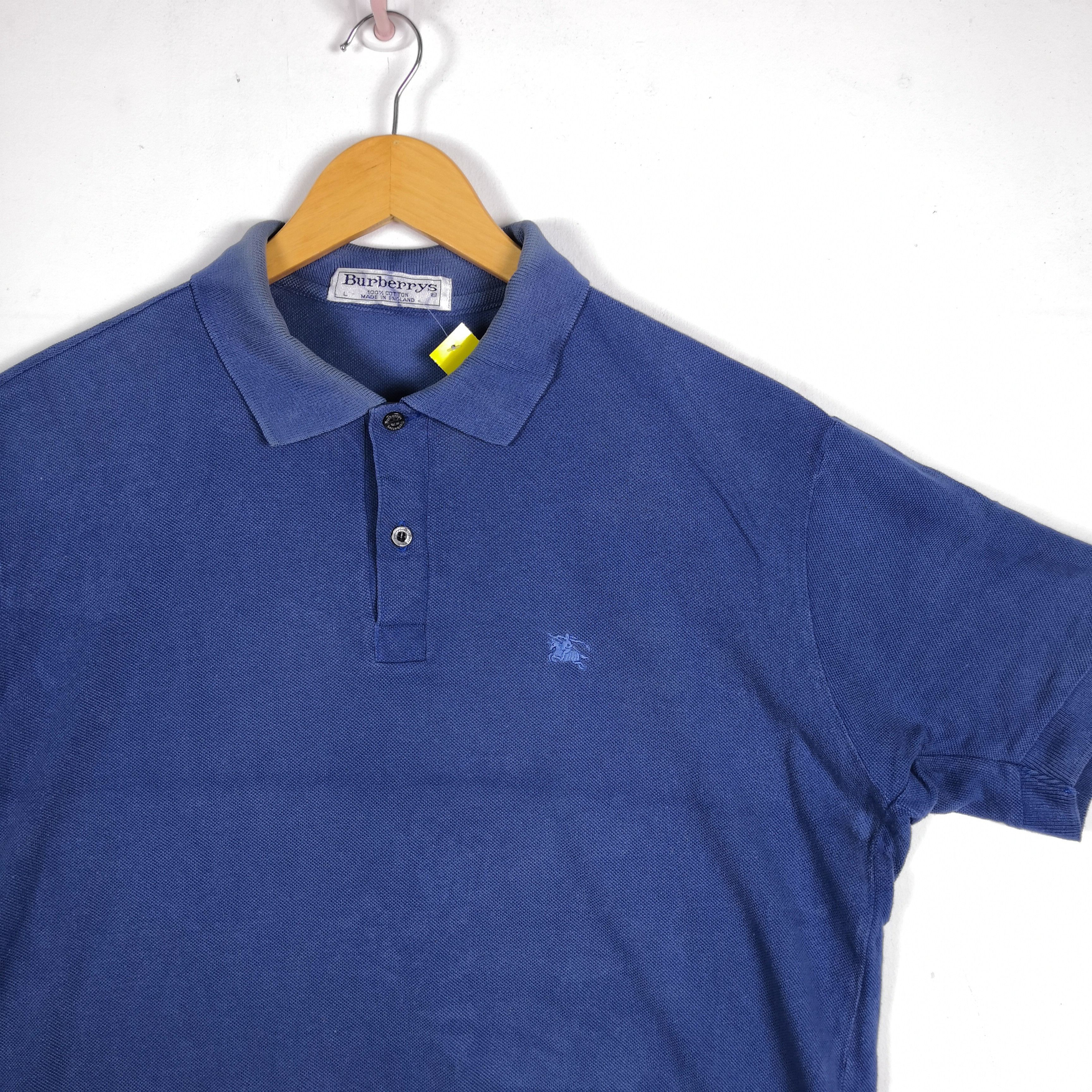 Burberry Vintage Burberry T Shirt Burberrys Polo Tees Shirts Size US XL / EU 56 / 4 - 4 Thumbnail