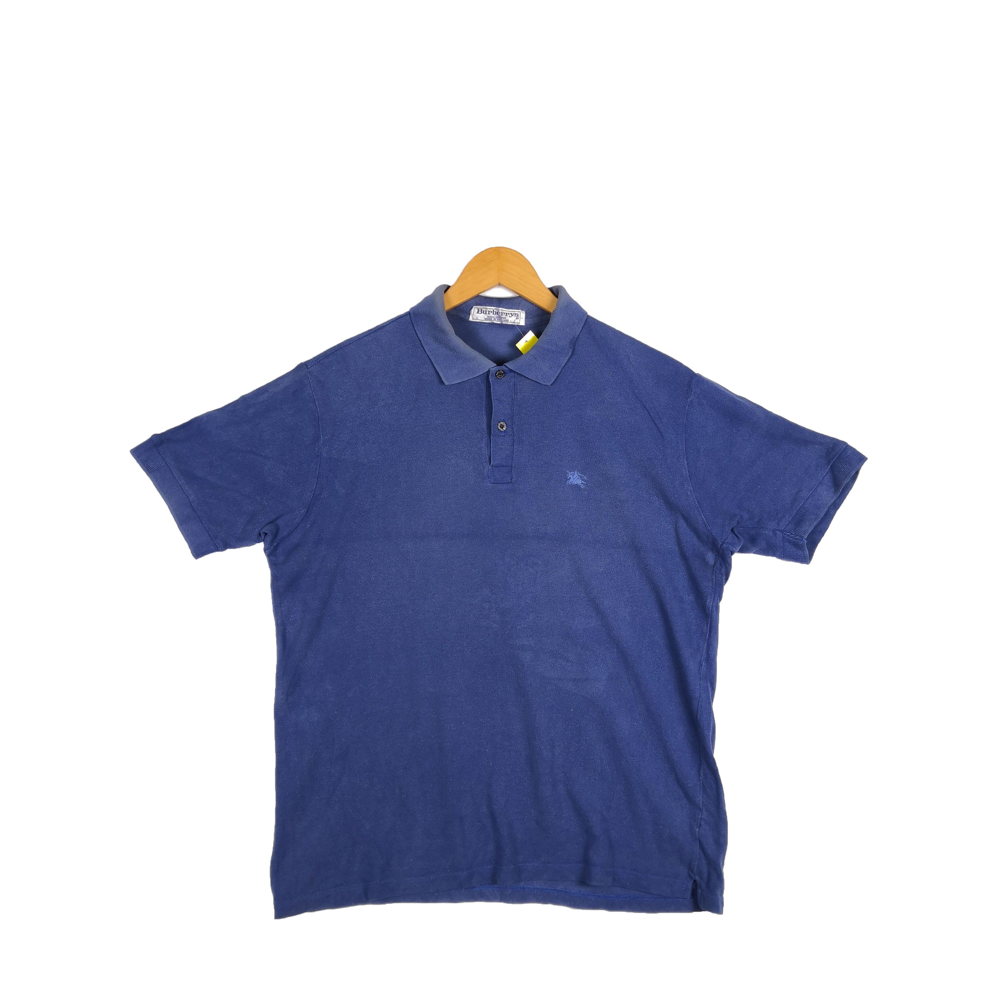 Burberry Vintage Burberry T Shirt Burberrys Polo Tees Shirts Size US XL / EU 56 / 4 - 1 Thumbnail