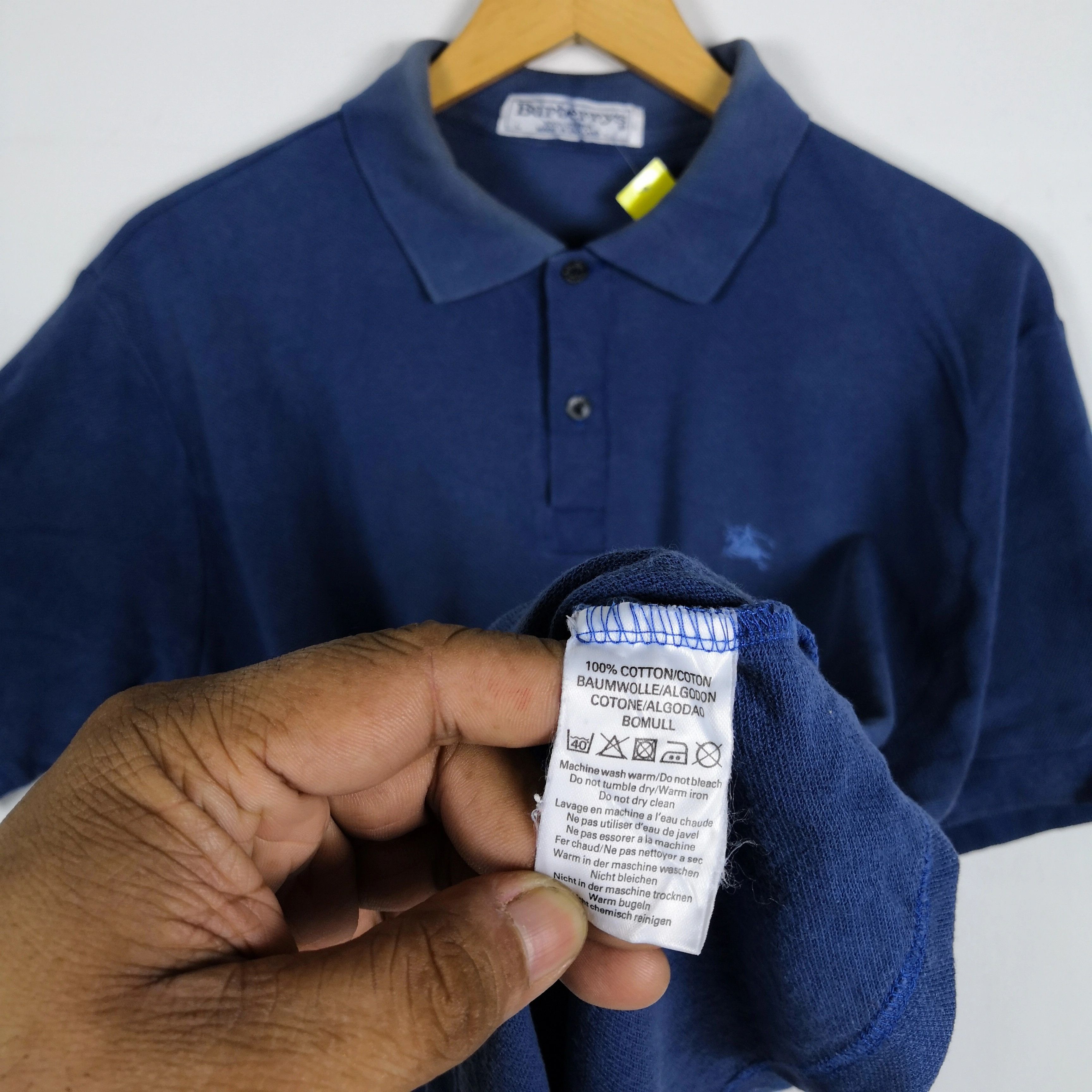 Burberry Vintage Burberry T Shirt Burberrys Polo Tees Shirts Size US XL / EU 56 / 4 - 6 Thumbnail