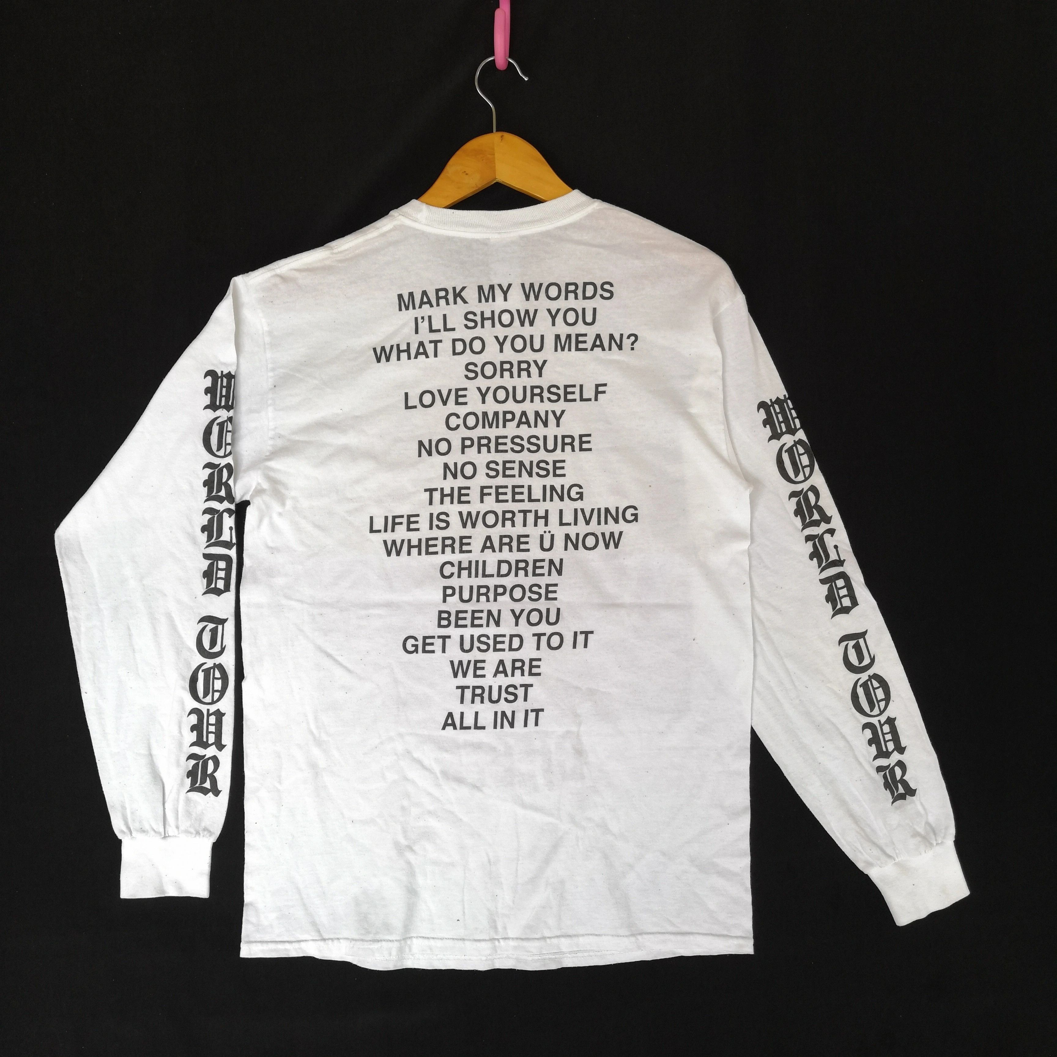 Band Tees Vintage Justin Bieber T Shirt Capital Chrome Heart Tees Size US M / EU 48-50 / 2 - 4 Thumbnail