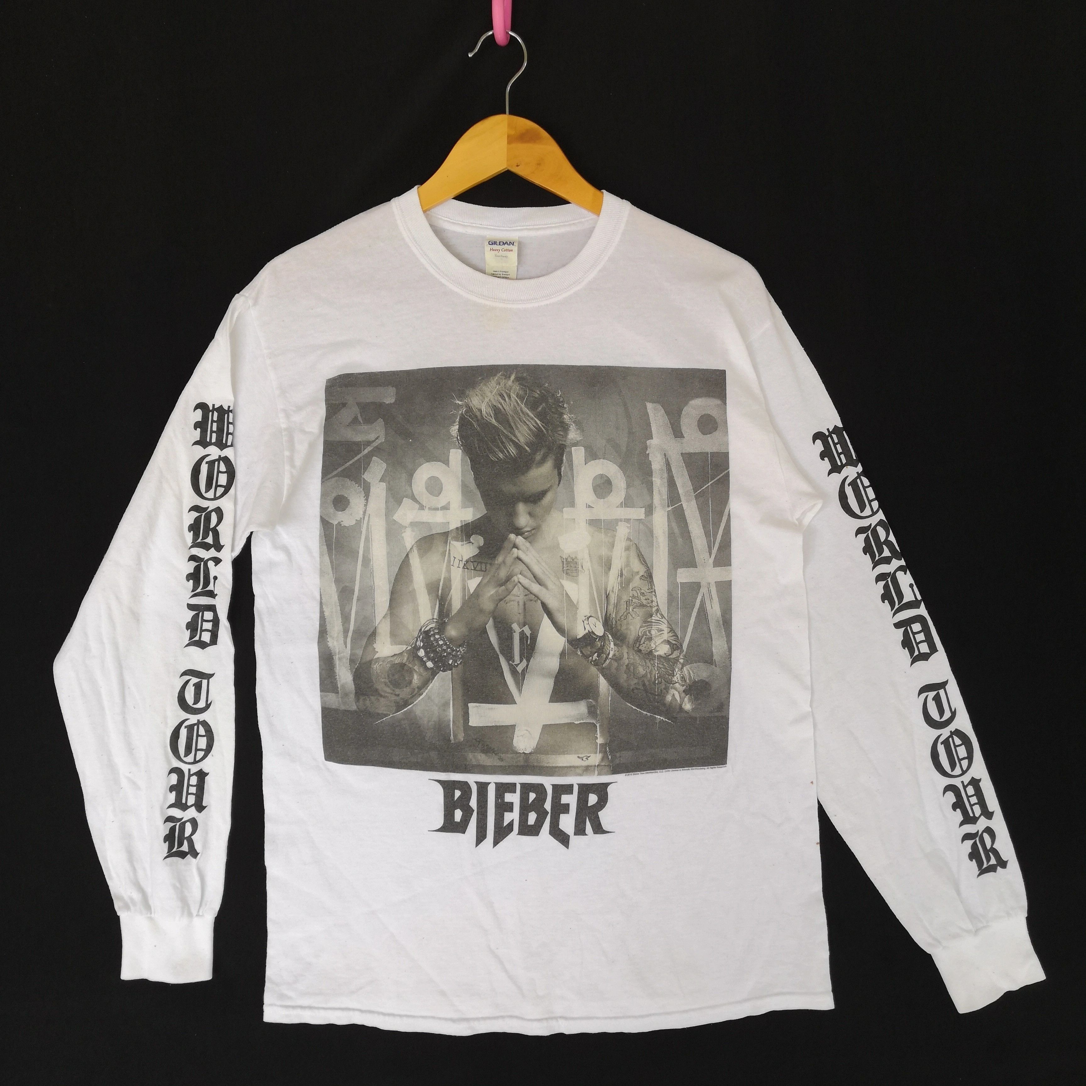 Band Tees Vintage Justin Bieber T Shirt Capital Chrome Heart Tees Size US M / EU 48-50 / 2 - 3 Thumbnail
