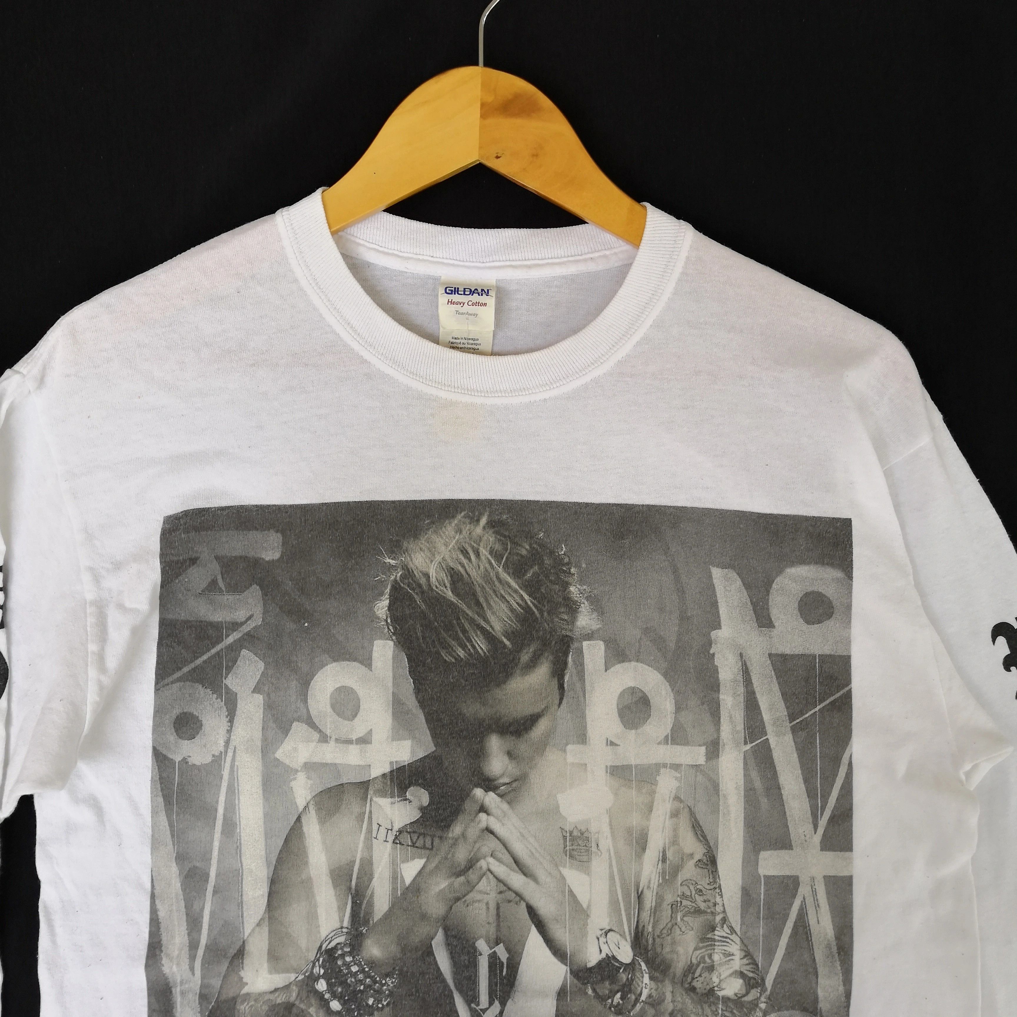 Band Tees Vintage Justin Bieber T Shirt Capital Chrome Heart Tees Size US M / EU 48-50 / 2 - 5 Thumbnail