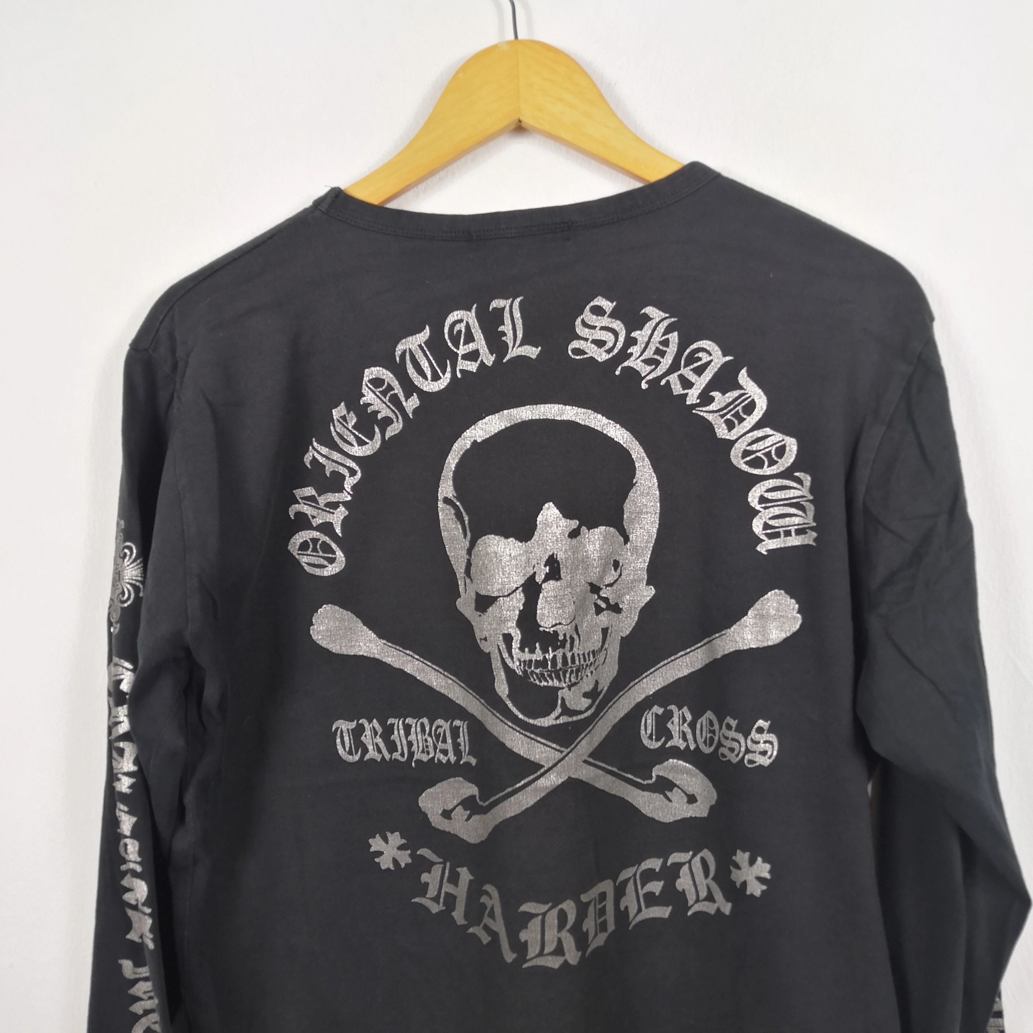 Japanese Brand Vintage Skulls T Shirt alike Chrome Heart Cross Tees Size US L / EU 52-54 / 3 - 3 Thumbnail