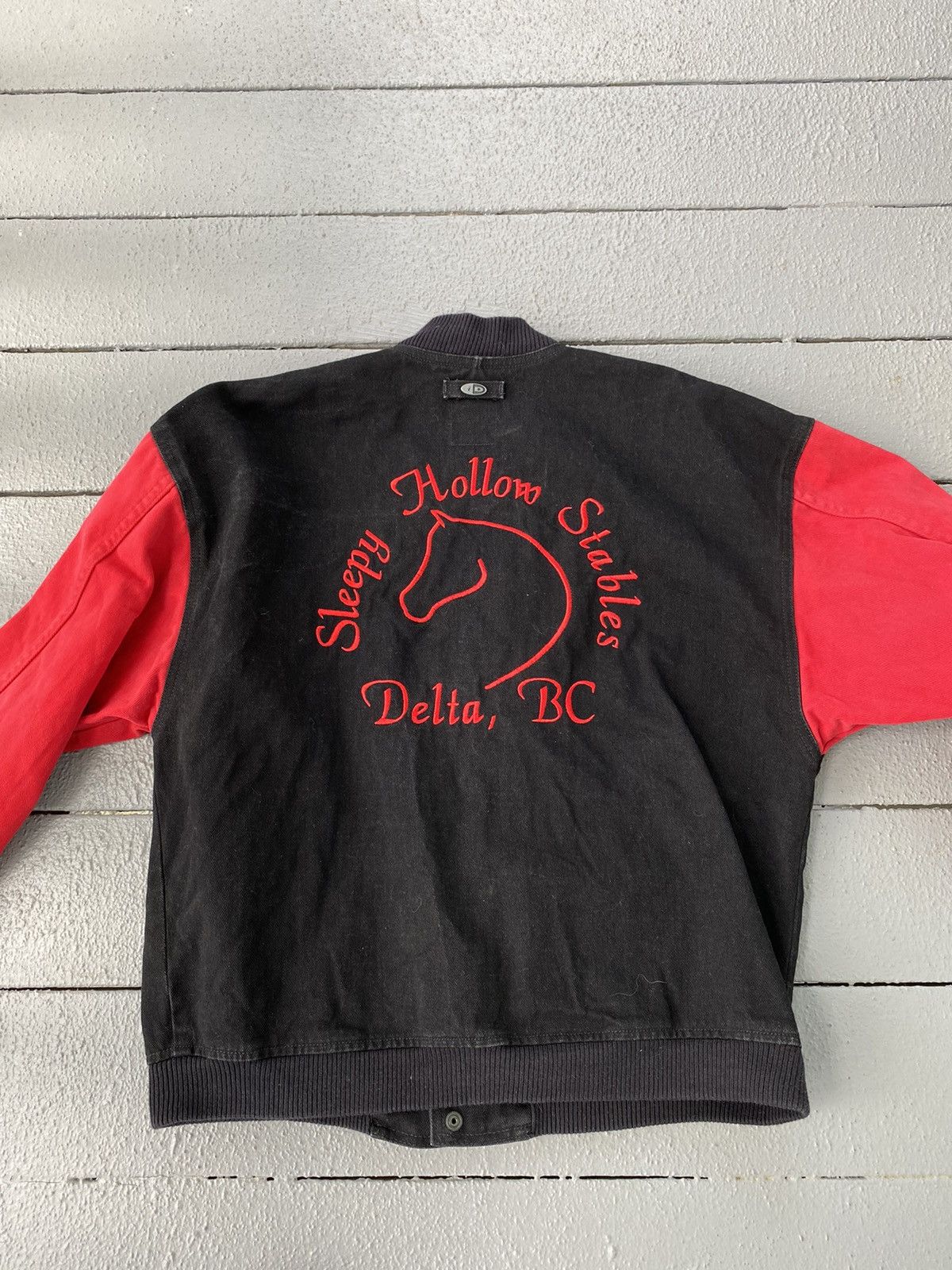 Vintage Vintage 90s Sleepy Hollow Horse Embroidered Jacket Size US M / EU 48-50 / 2 - 1 Thumbnail