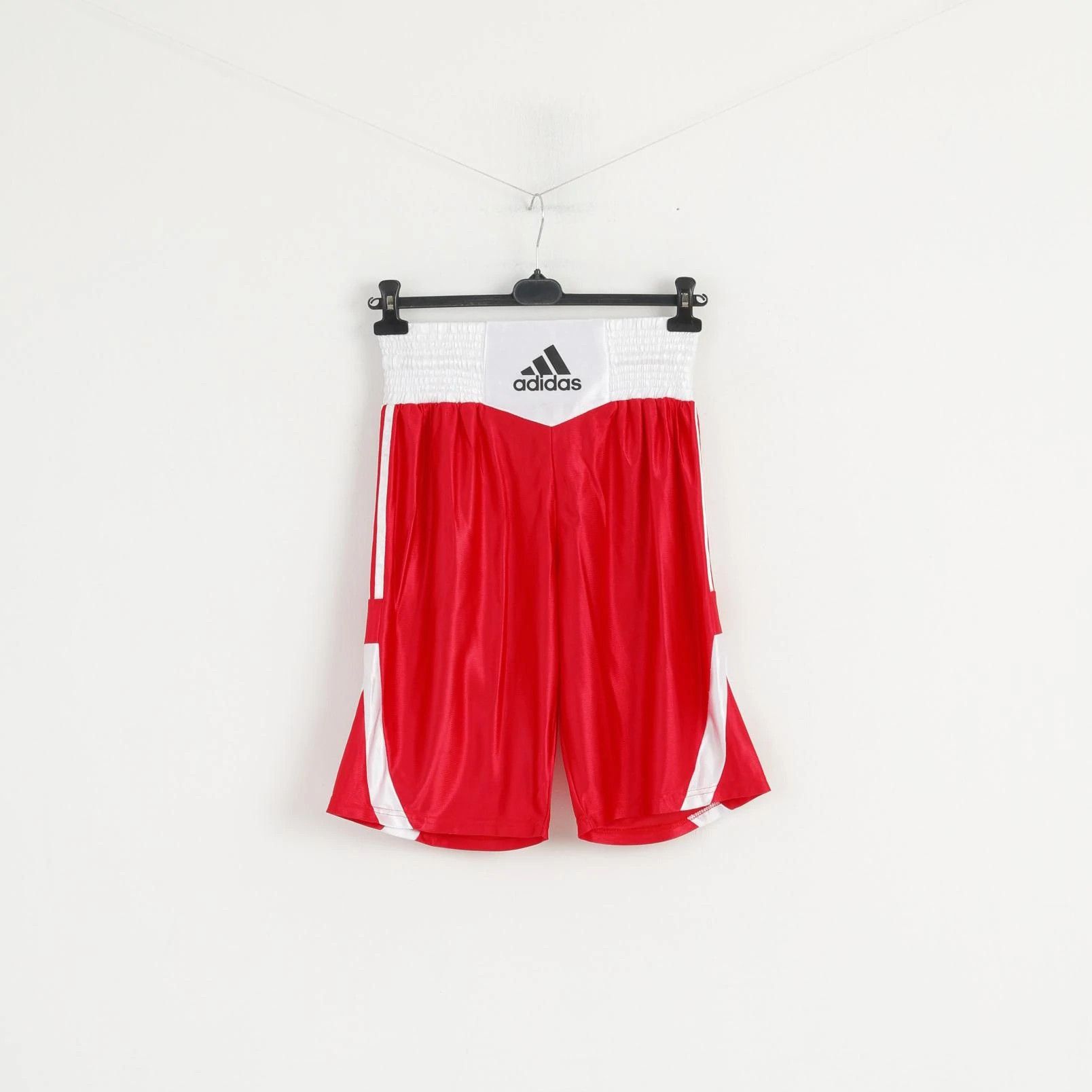 Adidas Adidas Men L Shorts Red White Boxing Shiny Training 6156 Size US 36 / EU 52 - 1 Thumbnail