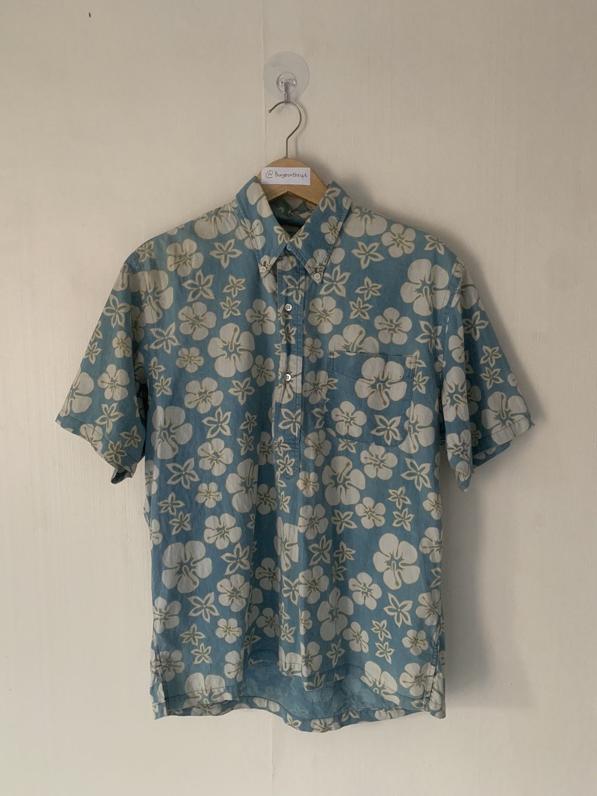 Sugar Cane × Toyo Enterprises × Vintage Vintage Sugar Cane Distressed Popover Floral Shirt Size US M / EU 48-50 / 2 - 1 Thumbnail