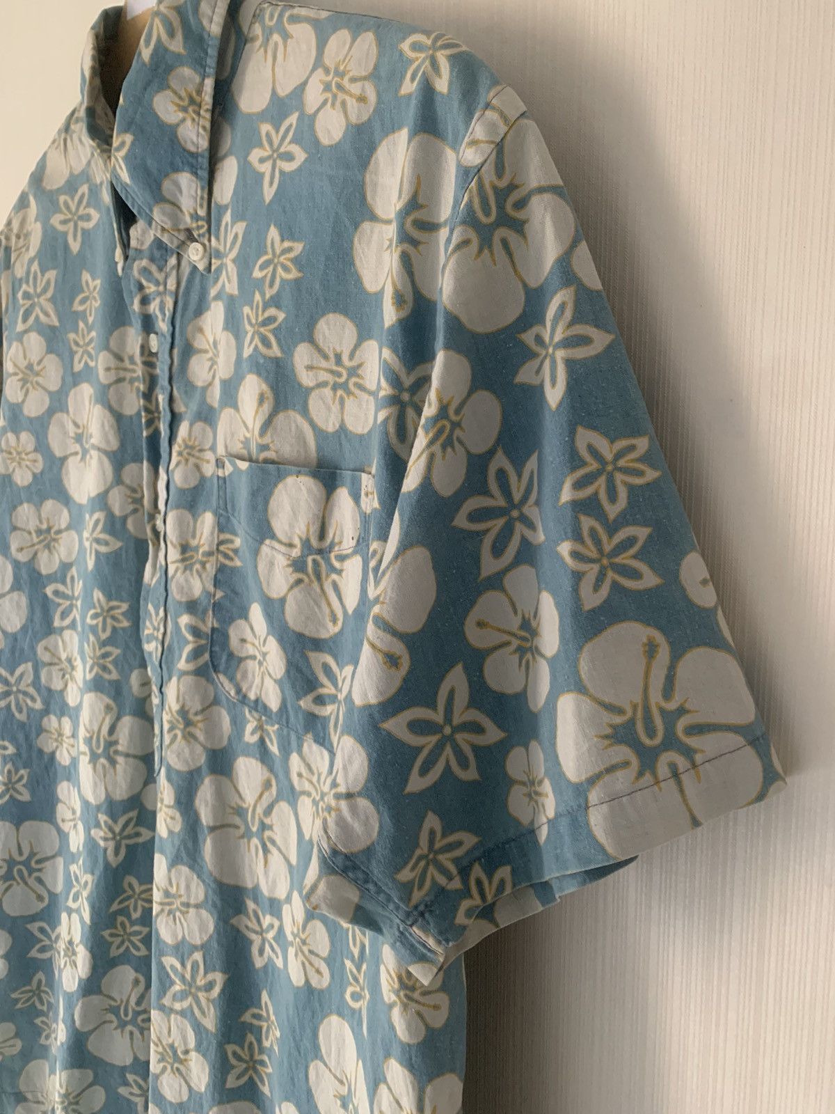 Sugar Cane × Toyo Enterprises × Vintage Vintage Sugar Cane Distressed Popover Floral Shirt Size US M / EU 48-50 / 2 - 5 Thumbnail