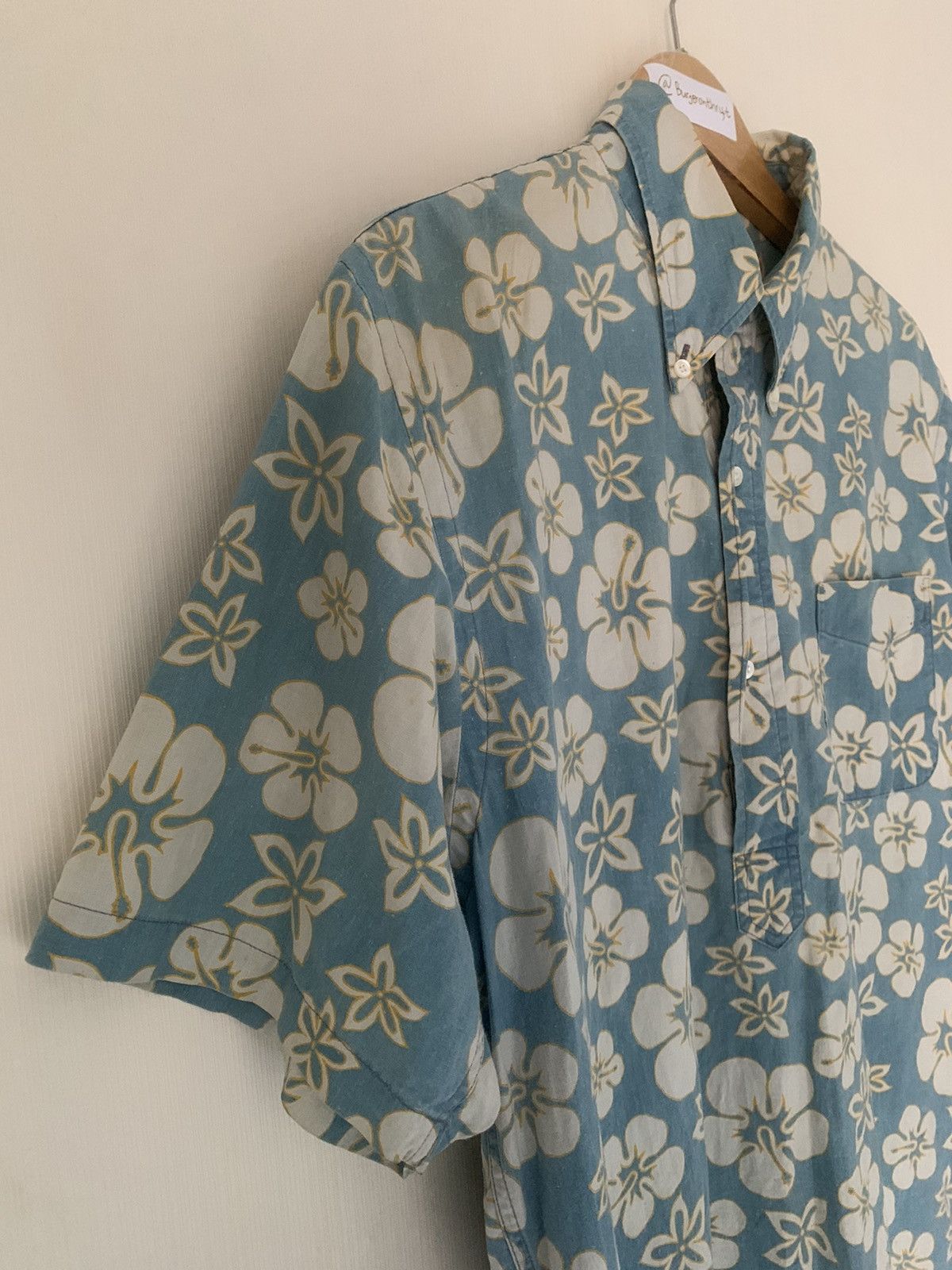 Sugar Cane × Toyo Enterprises × Vintage Vintage Sugar Cane Distressed Popover Floral Shirt Size US M / EU 48-50 / 2 - 6 Thumbnail