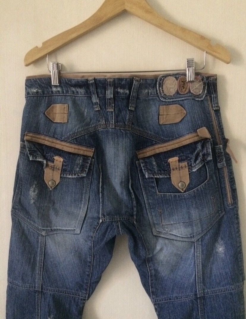 Japanese Brand × Marithe + Francois Girbaud × Vintage Rare Design MFG Le Jean De Distressed Denim Pants Size US 33 - 4 Thumbnail