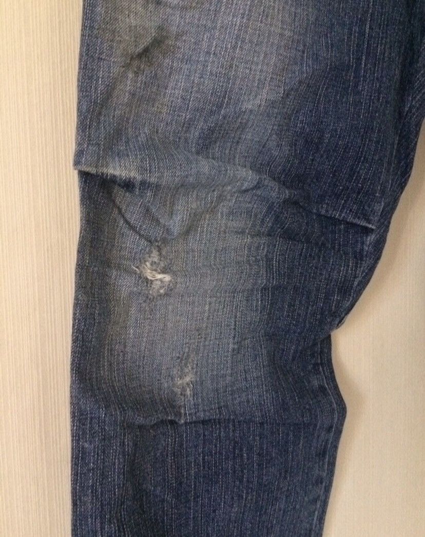 Japanese Brand × Marithe + Francois Girbaud × Vintage Rare Design MFG Le Jean De Distressed Denim Pants Size US 33 - 15 Thumbnail