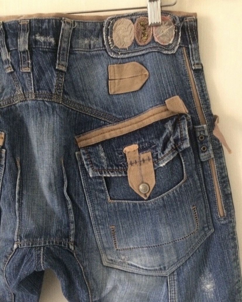 Japanese Brand × Marithe + Francois Girbaud × Vintage Rare Design MFG Le Jean De Distressed Denim Pants Size US 33 - 9 Thumbnail