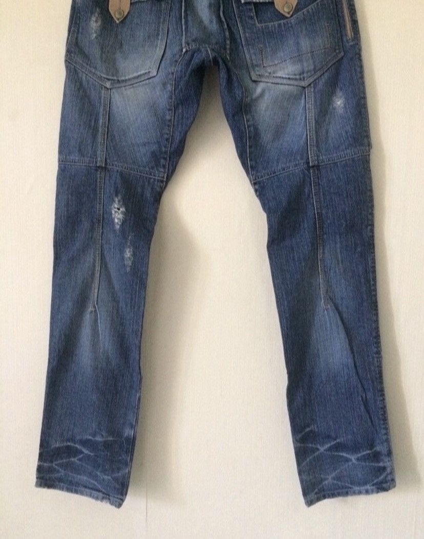 Japanese Brand × Marithe + Francois Girbaud × Vintage Rare Design MFG Le Jean De Distressed Denim Pants Size US 33 - 12 Thumbnail