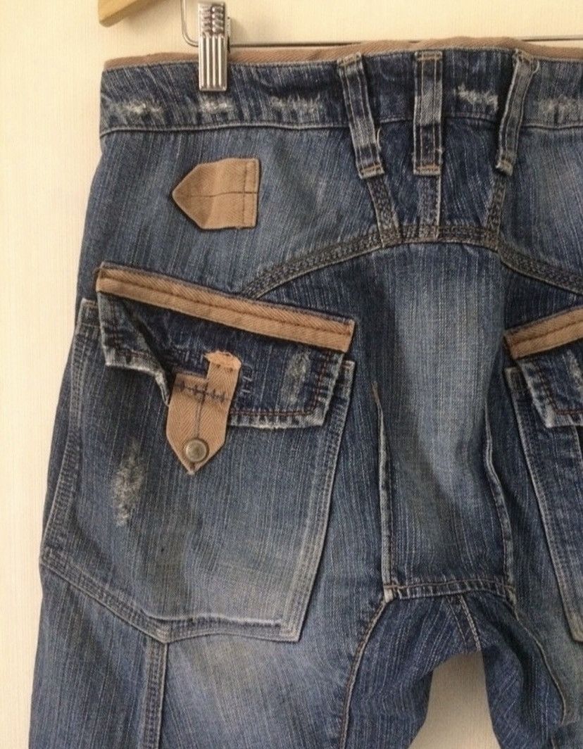 Japanese Brand × Marithe + Francois Girbaud × Vintage Rare Design MFG Le Jean De Distressed Denim Pants Size US 33 - 8 Thumbnail