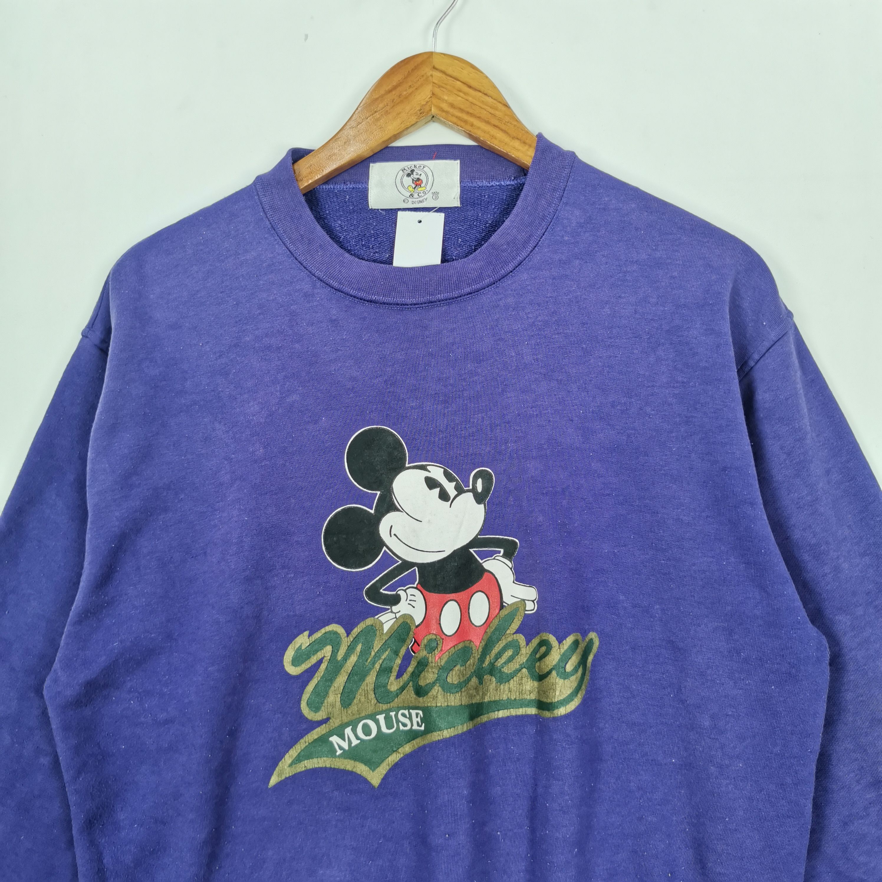 Disney × Mickey Mouse × Vintage Vintage Mickey Mouse Sweatshirt Disney Cartoon Sweater Size US L / EU 52-54 / 3 - 3 Thumbnail