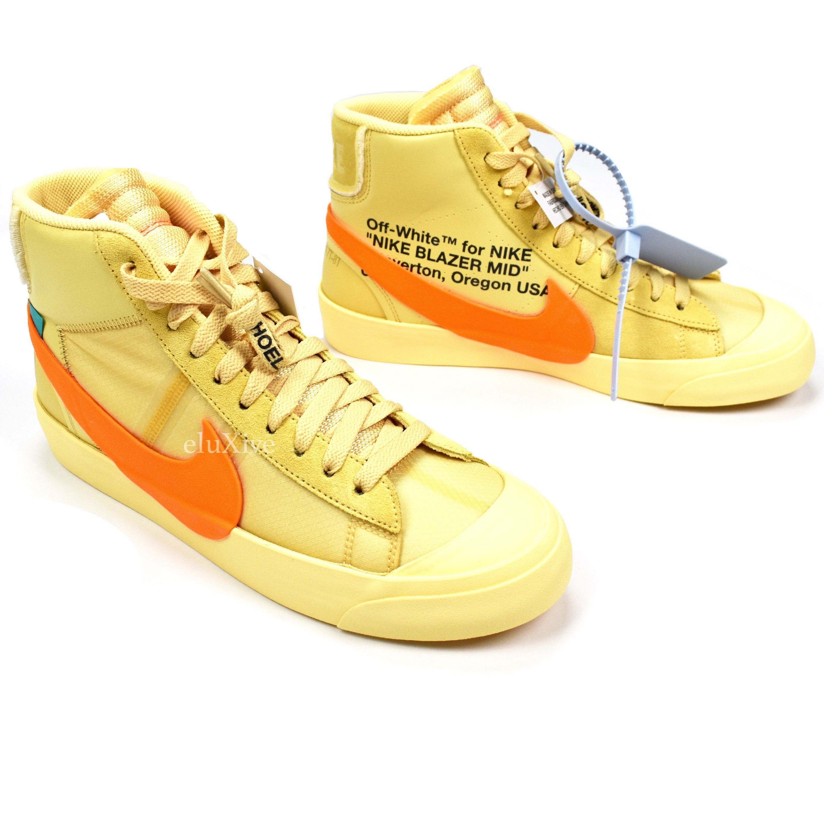 Orange Nike Blazer Off White Spooky Sneakers Stockx Nike Blazer