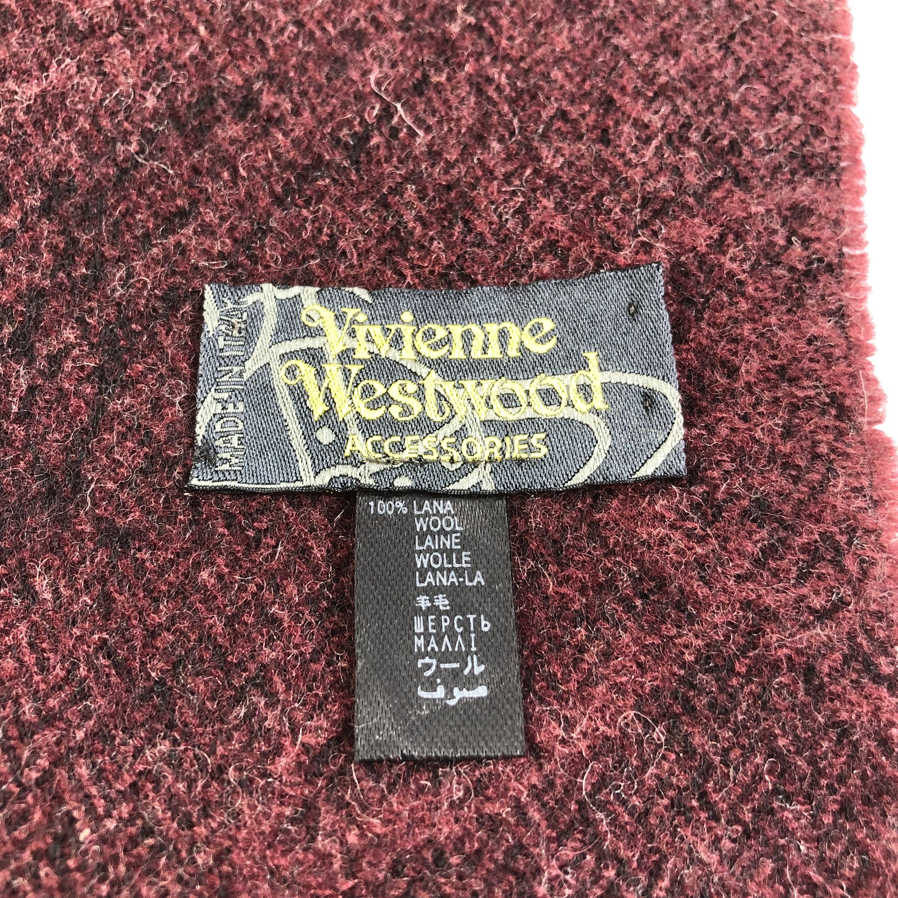 Vivienne Westwood Vivienne Westwood Orbs Wool Scarf Muffler V1702 Size ONE SIZE - 5 Thumbnail