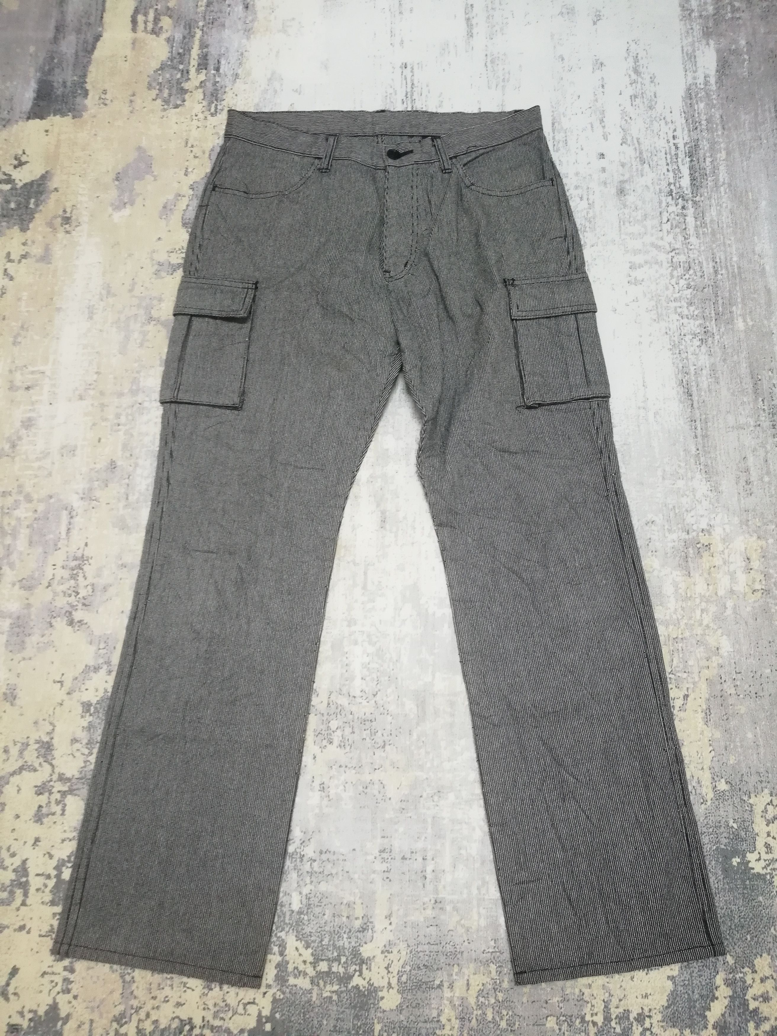 Hysteric Glamour Big Smith Stripe Pattern Avant Garde Cargo Pant 33x30 Size US 33 - 1 Thumbnail